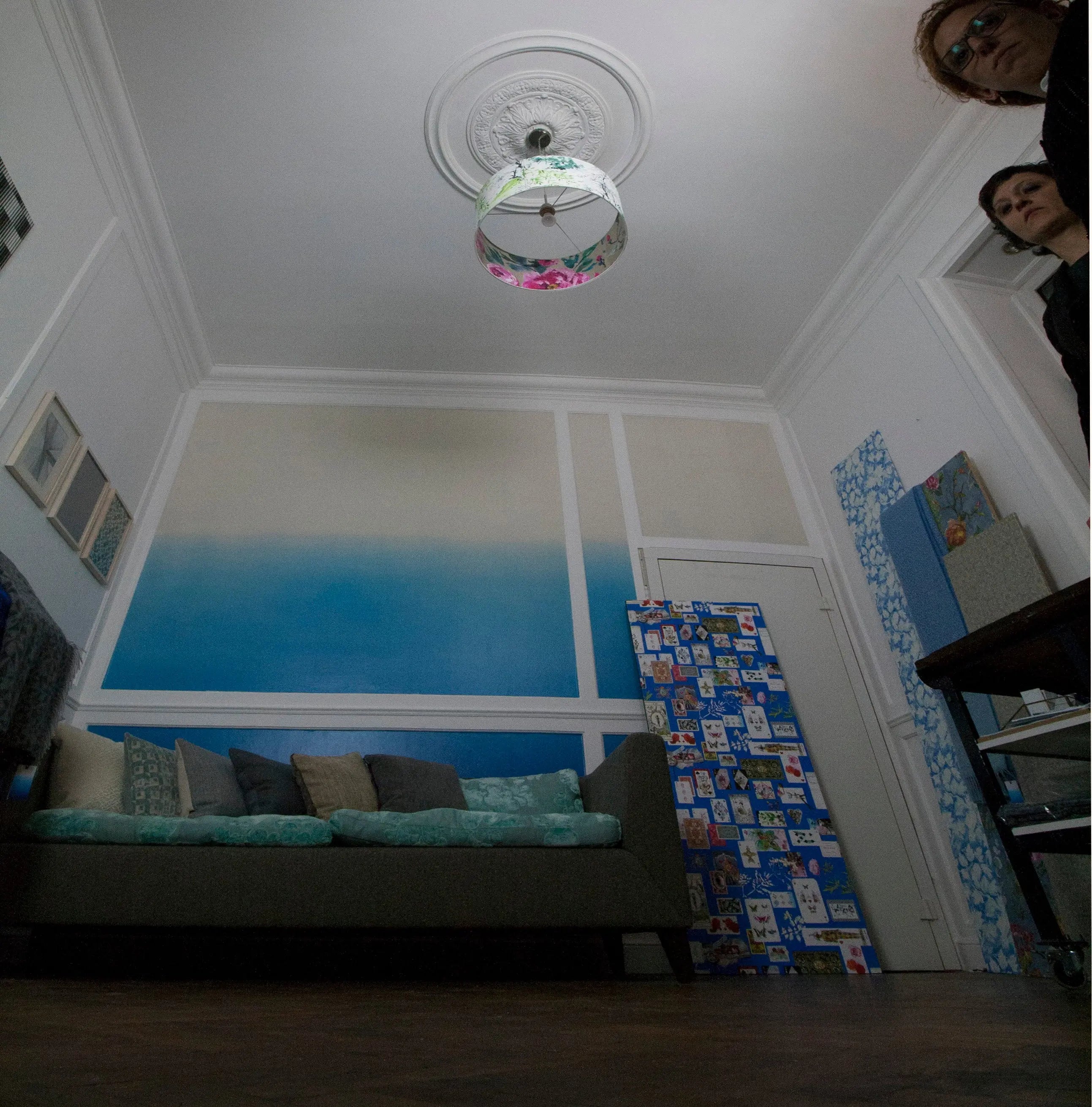 Farbverlauf auf Tapeten