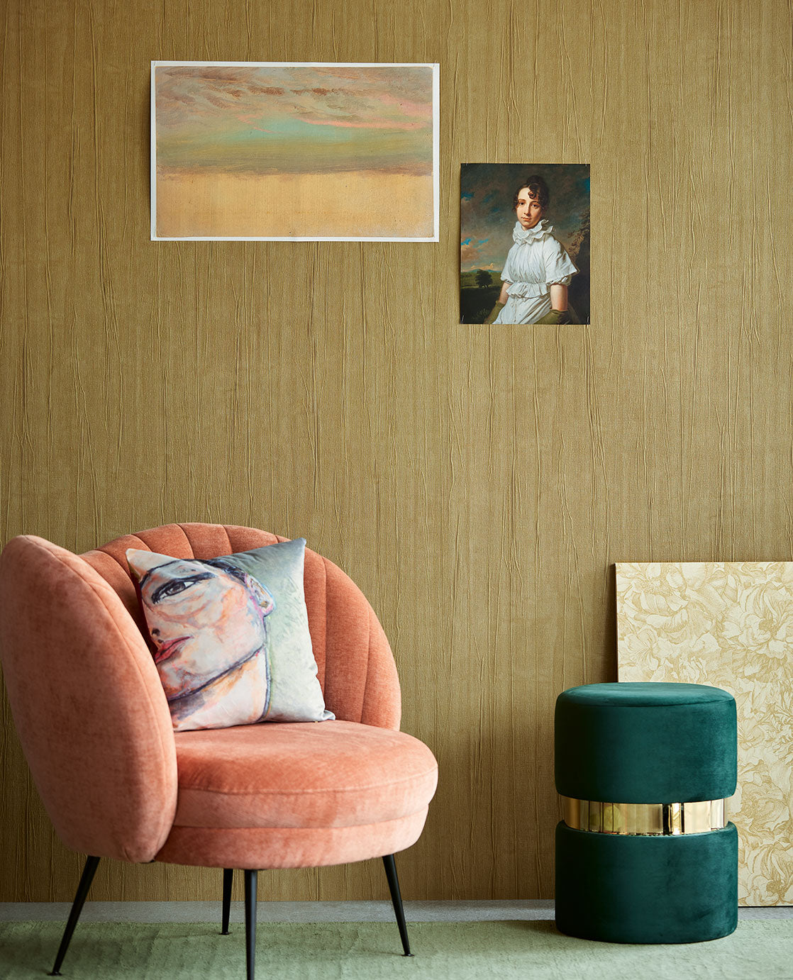 Unifarbene Tapete bringt sanfte Eleganz für dein Zuhause – - Raumtapeterie