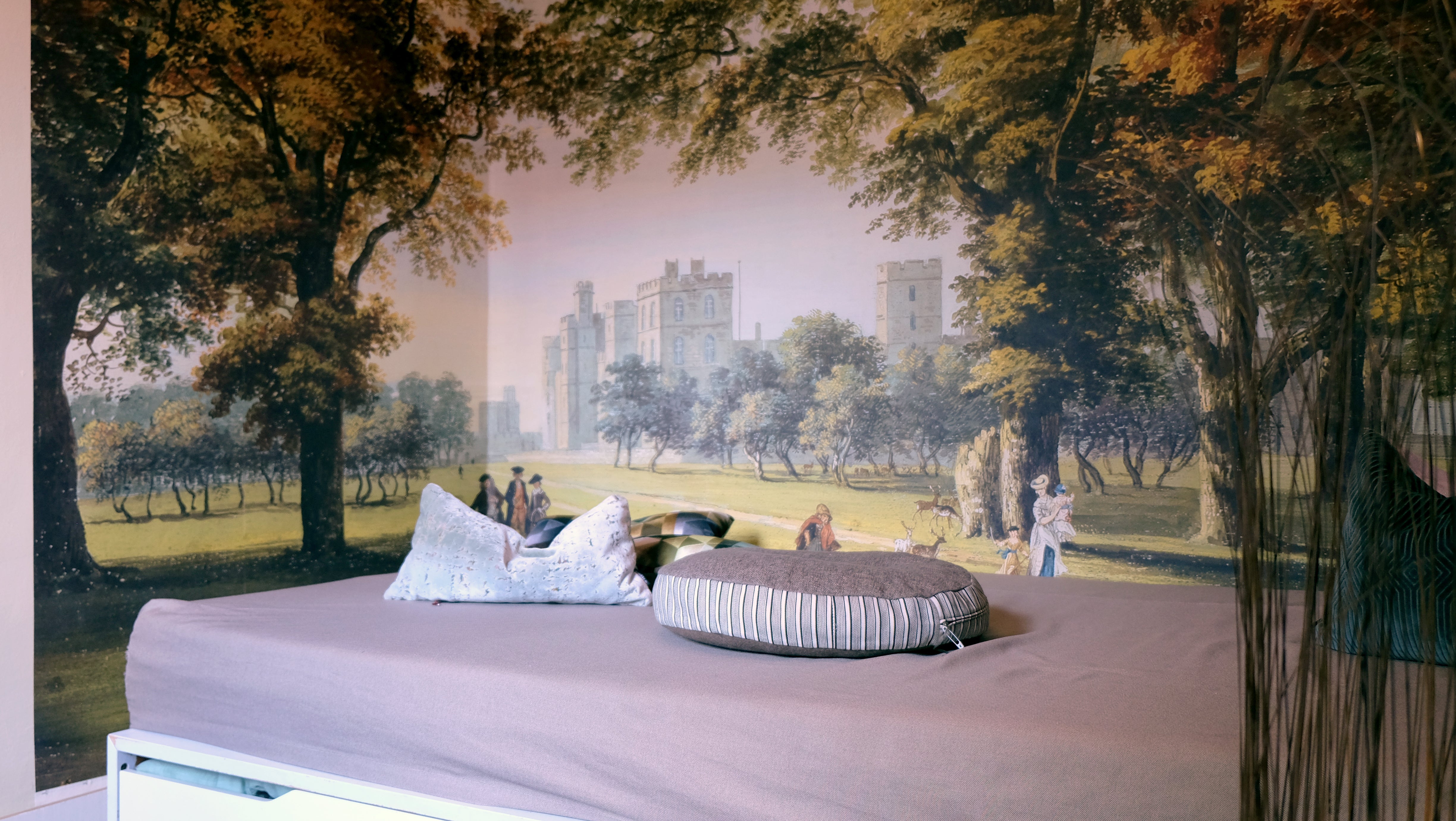 Tapete: Royal Collection Great Park View - Moss - Raumtapeterie