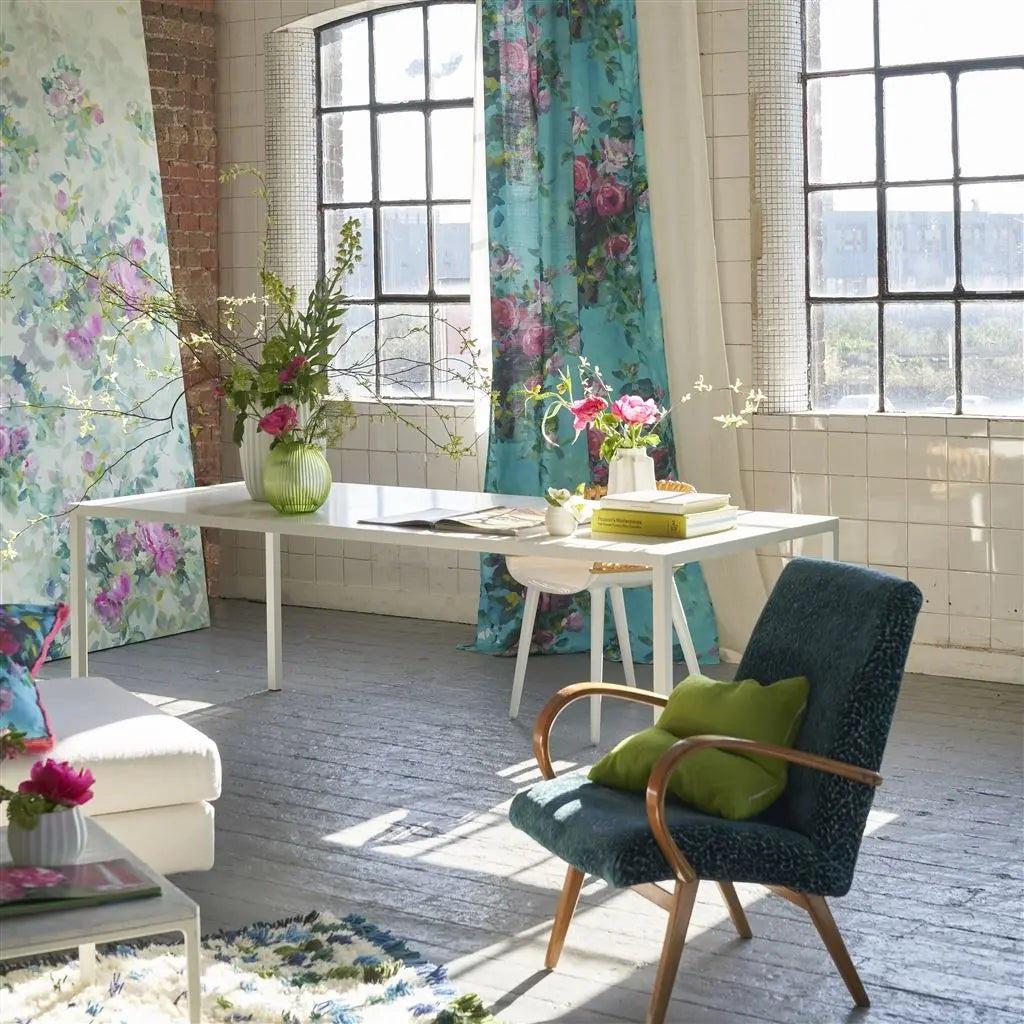 Designers Guild Bouquet De Roses Celadon Designers Guild