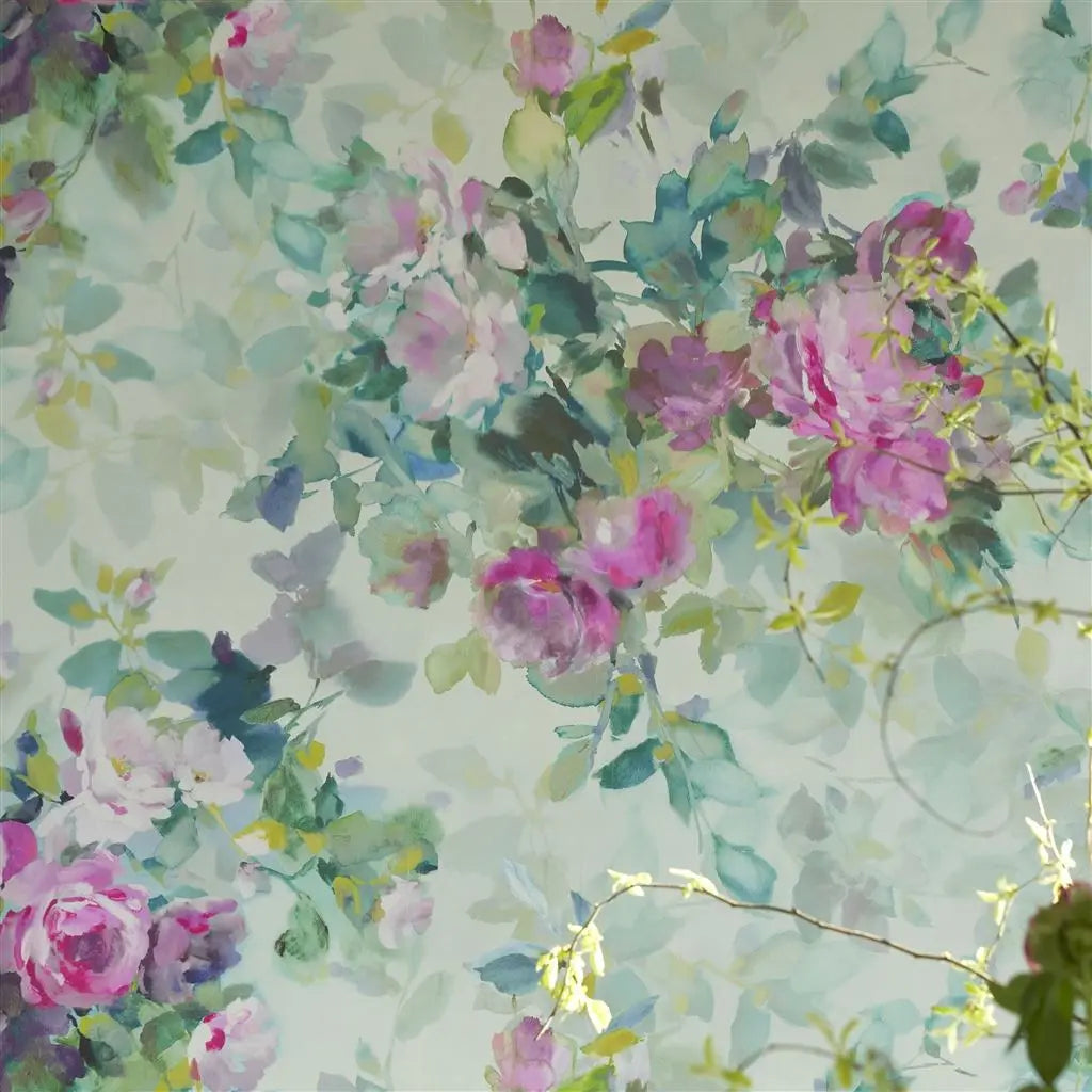 Designers Guild Bouquet De Roses Celadon Designers Guild