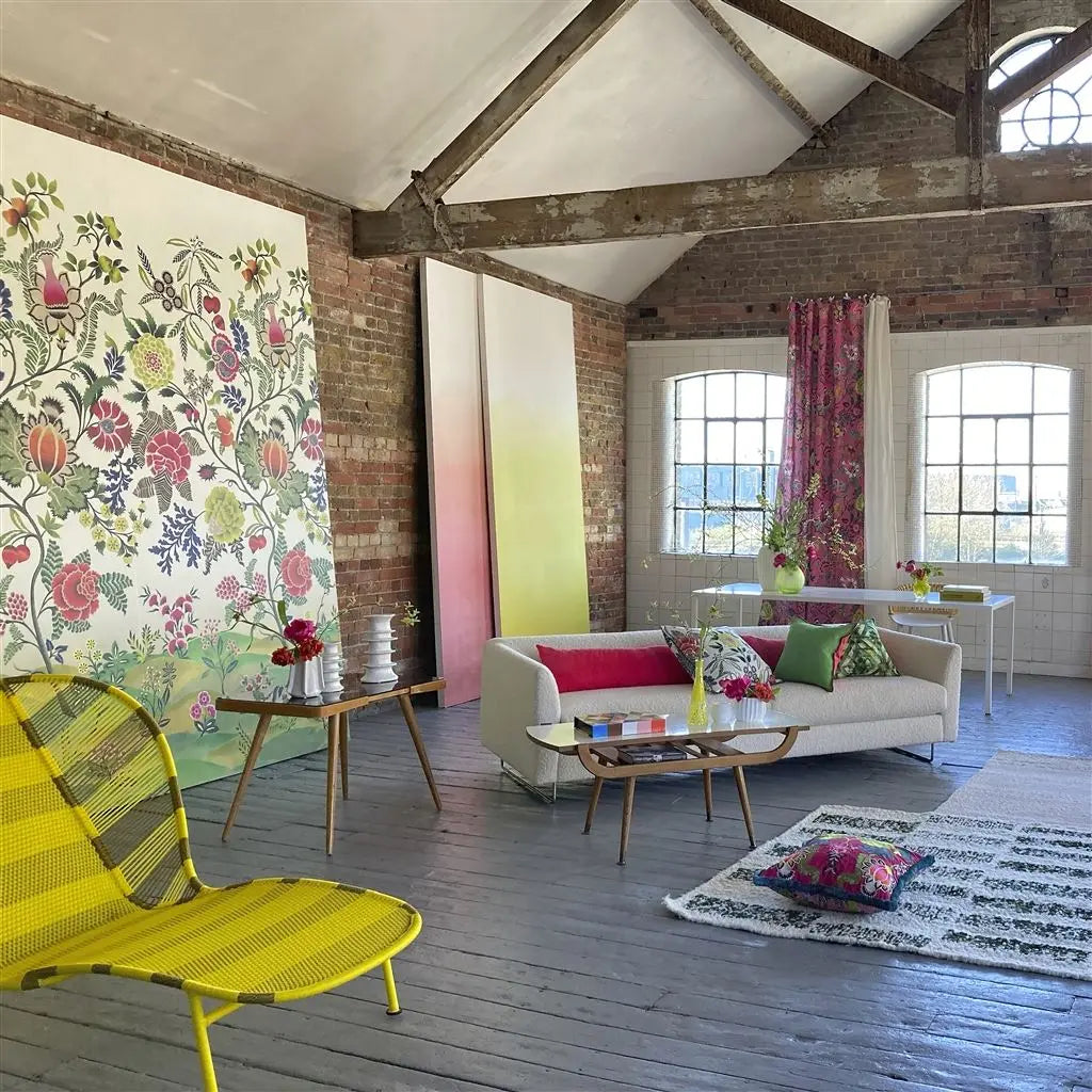 Designers Guild Brocart Decoratif Fuchsia Tapete Designers Guild