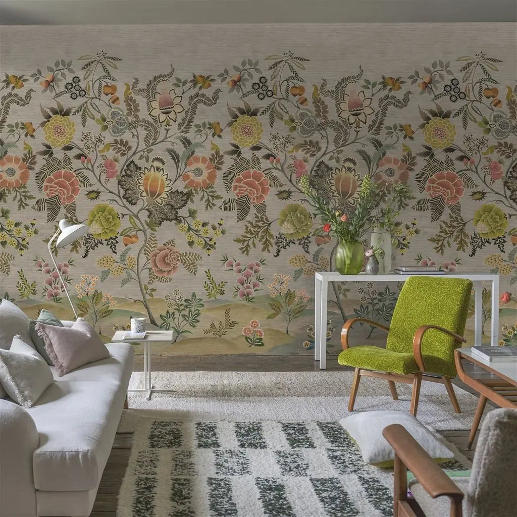 Designers Guild Brocart Decoratif Grasscloth Sepia Tapete Designers Guild