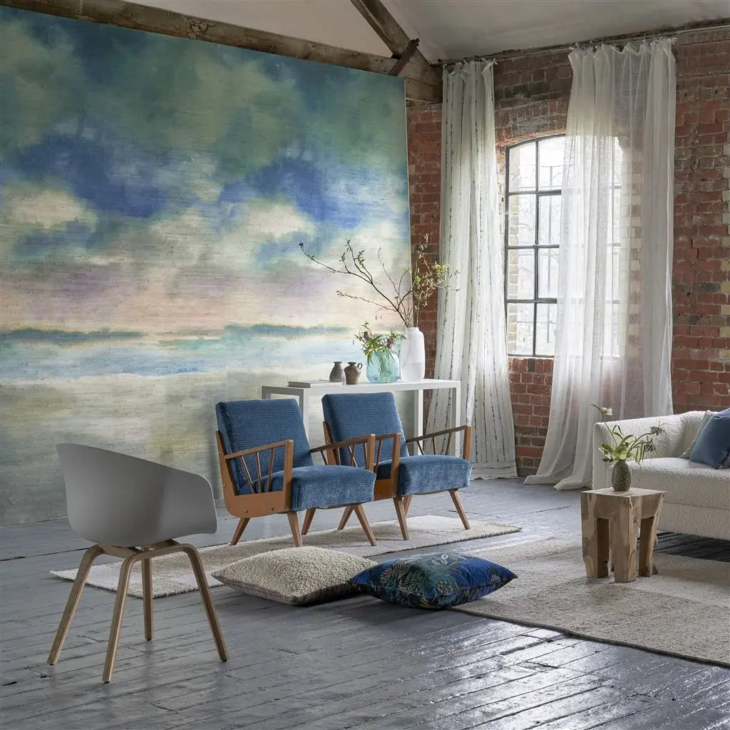 Designers Guild Paysage Marin Grasscloth Sky Designers Guild