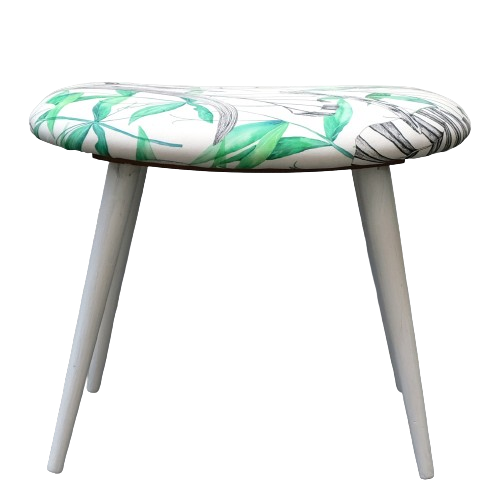 HockeroderTisch_Stoff_Floral_Grün_Vector_Vorne - Raumtapeterie