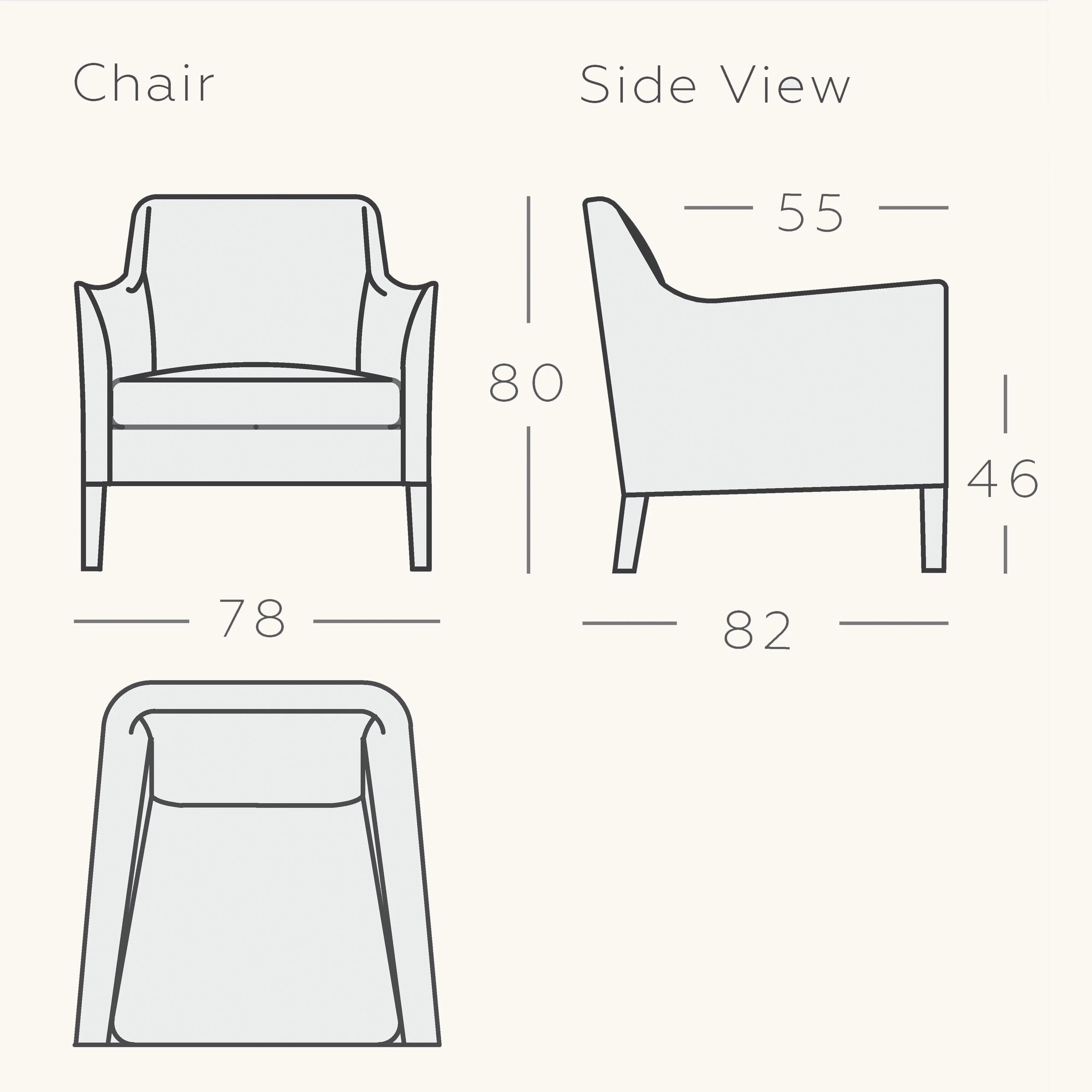 Kleiner, bequemer und gutaussehender Sessel »Milan« von Designers Guild Raumtapeterie