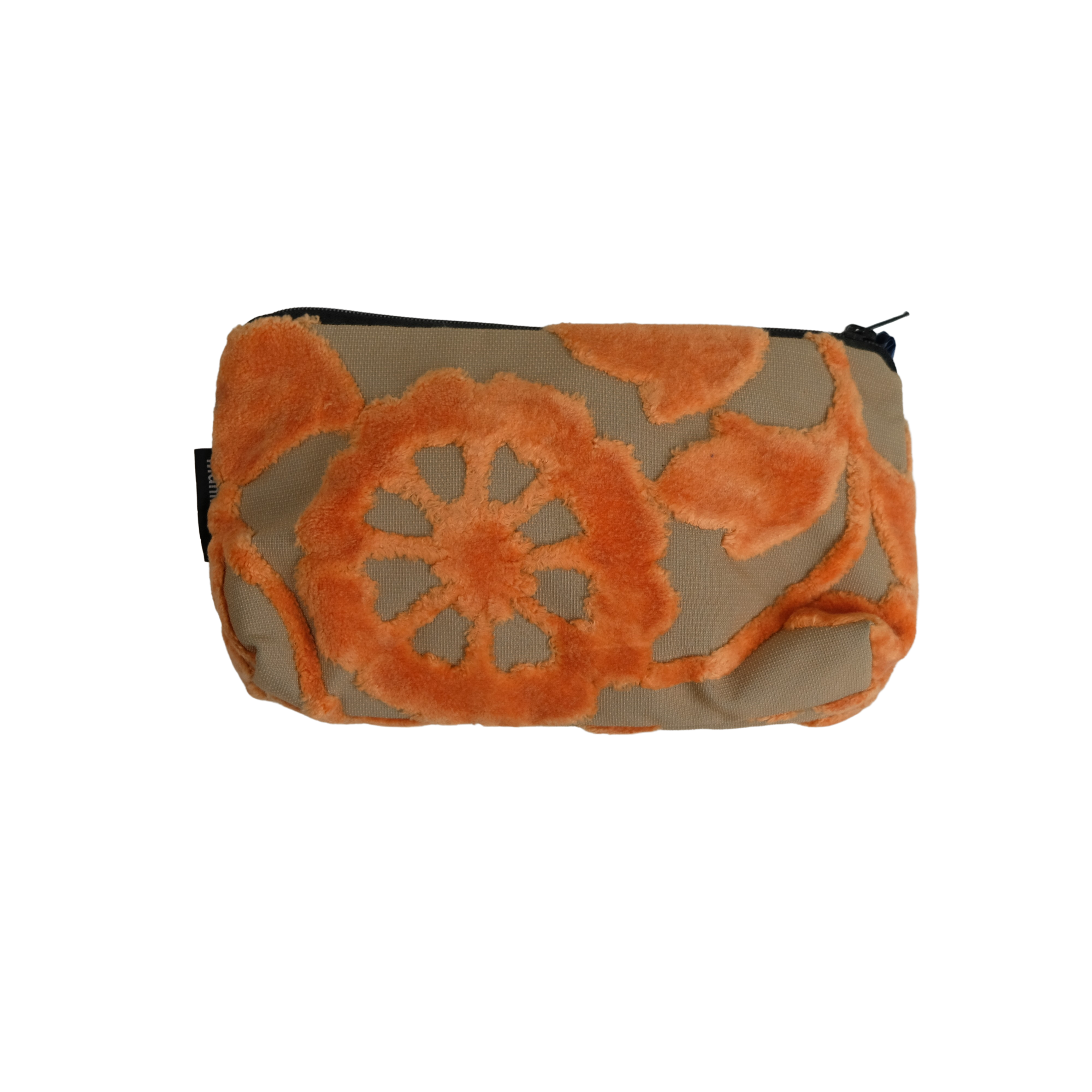 Kulturtasche Orange-Floral, manikks Kulturtasche