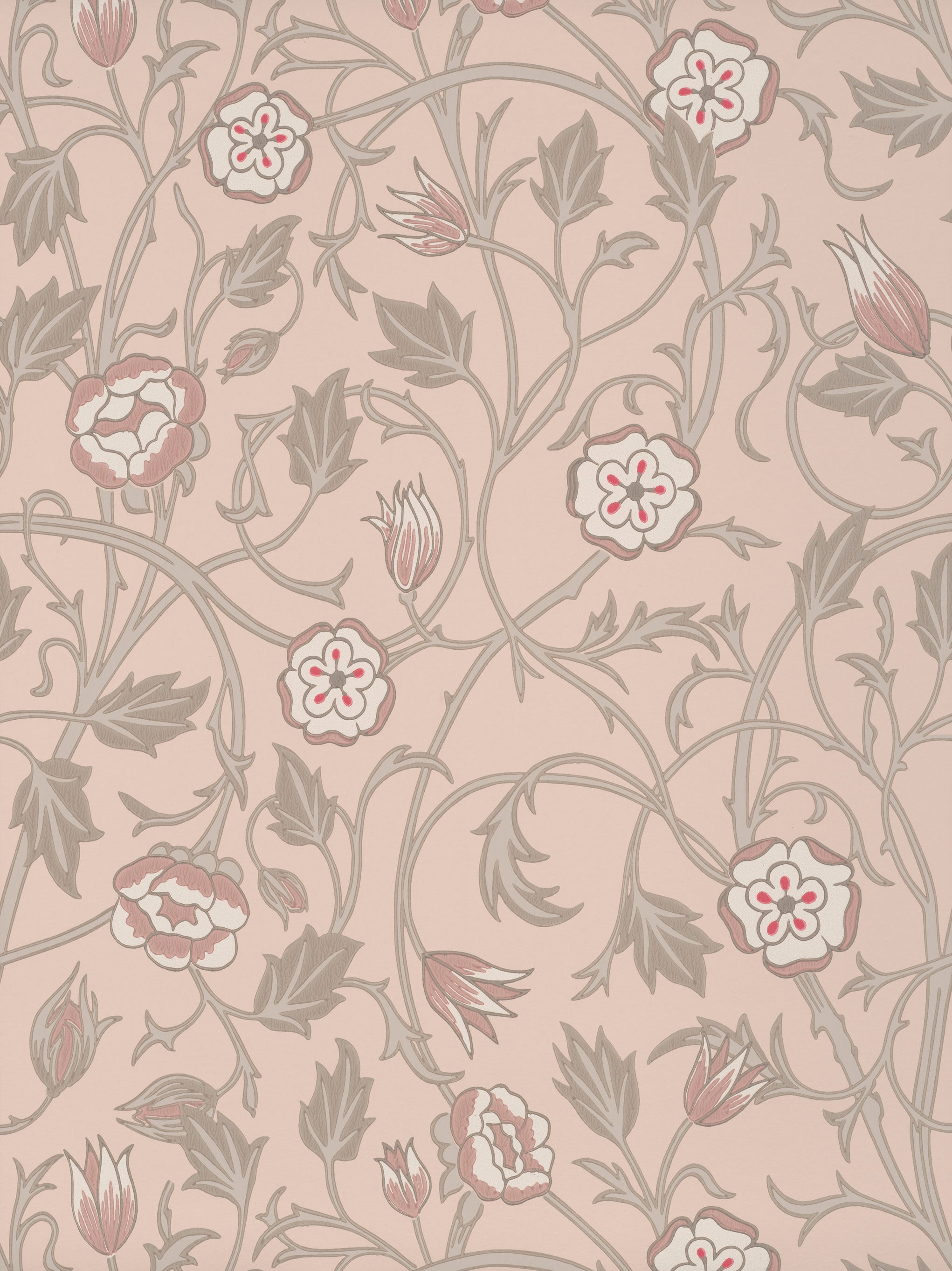 May’s Tulip – Tulpen Tapete im Landhausstil, perfekt für Küche & Esszimmer - Raumtapeterie