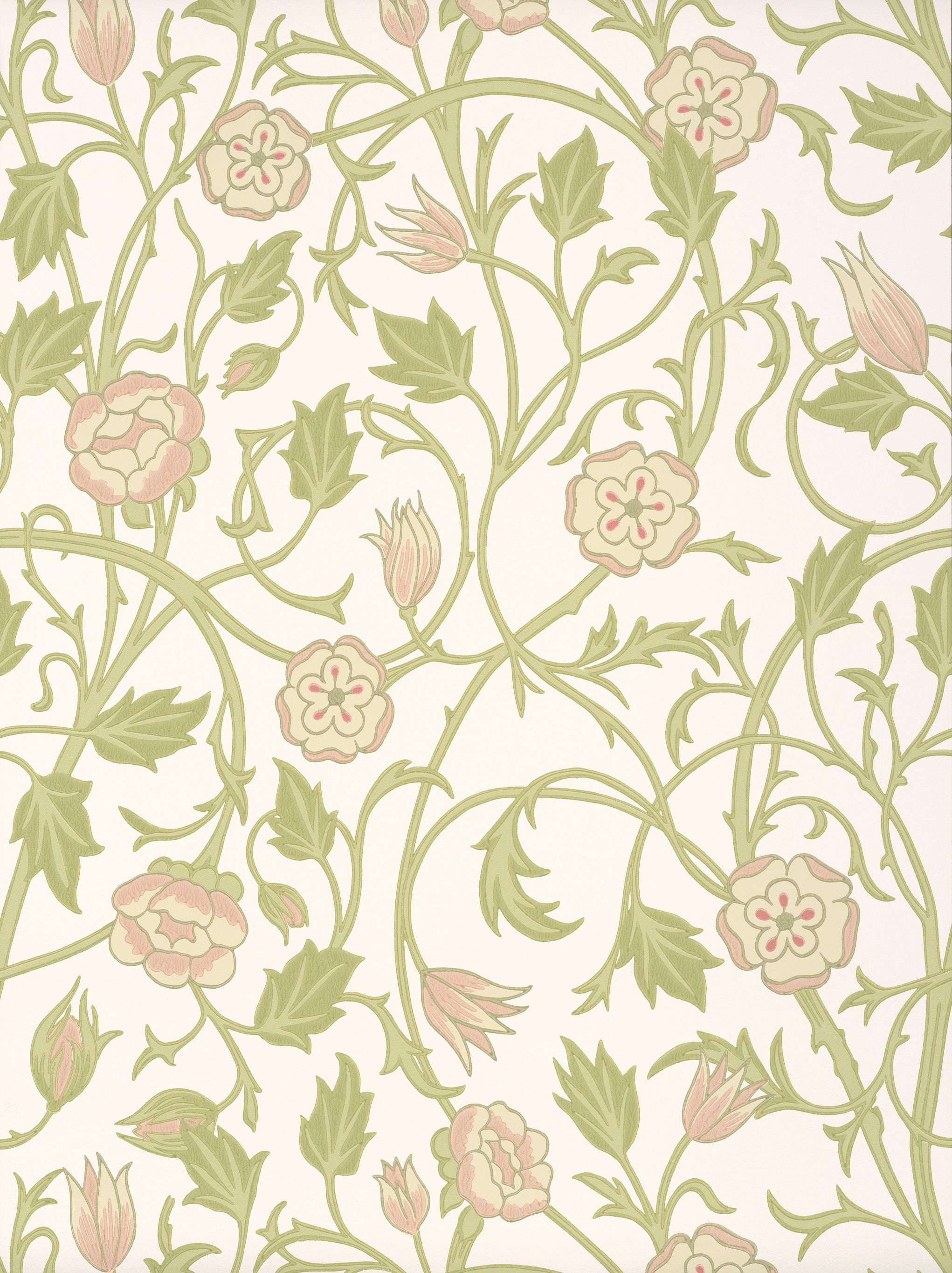 May’s Tulip – Tulpen Tapete im Landhausstil, perfekt für Küche & Esszimmer - Raumtapeterie