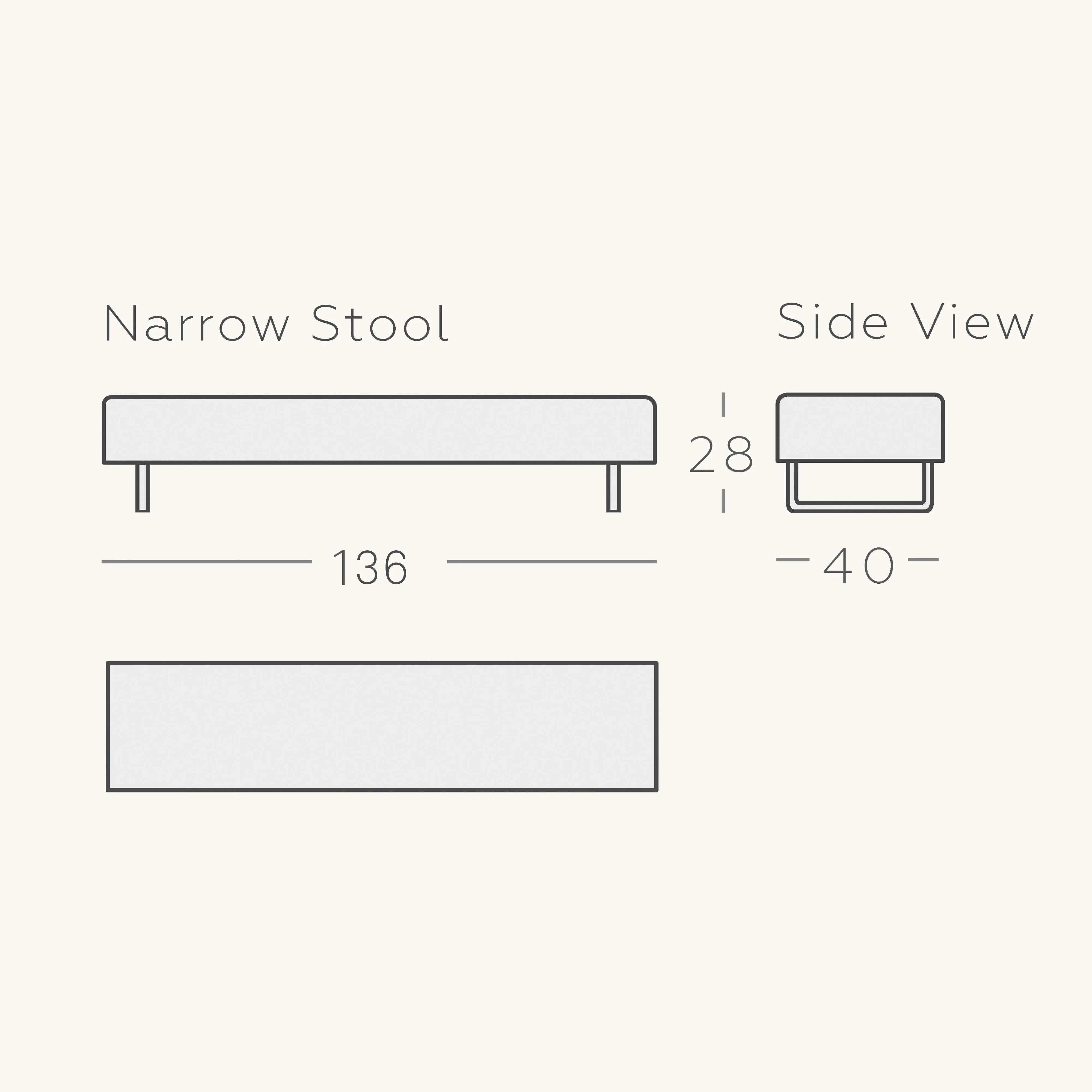 Möbel von Designers Guild: »Balance« Schmaler Hocker mit Stoffbezug »Touzan Fuchsia« Raumtapeterie