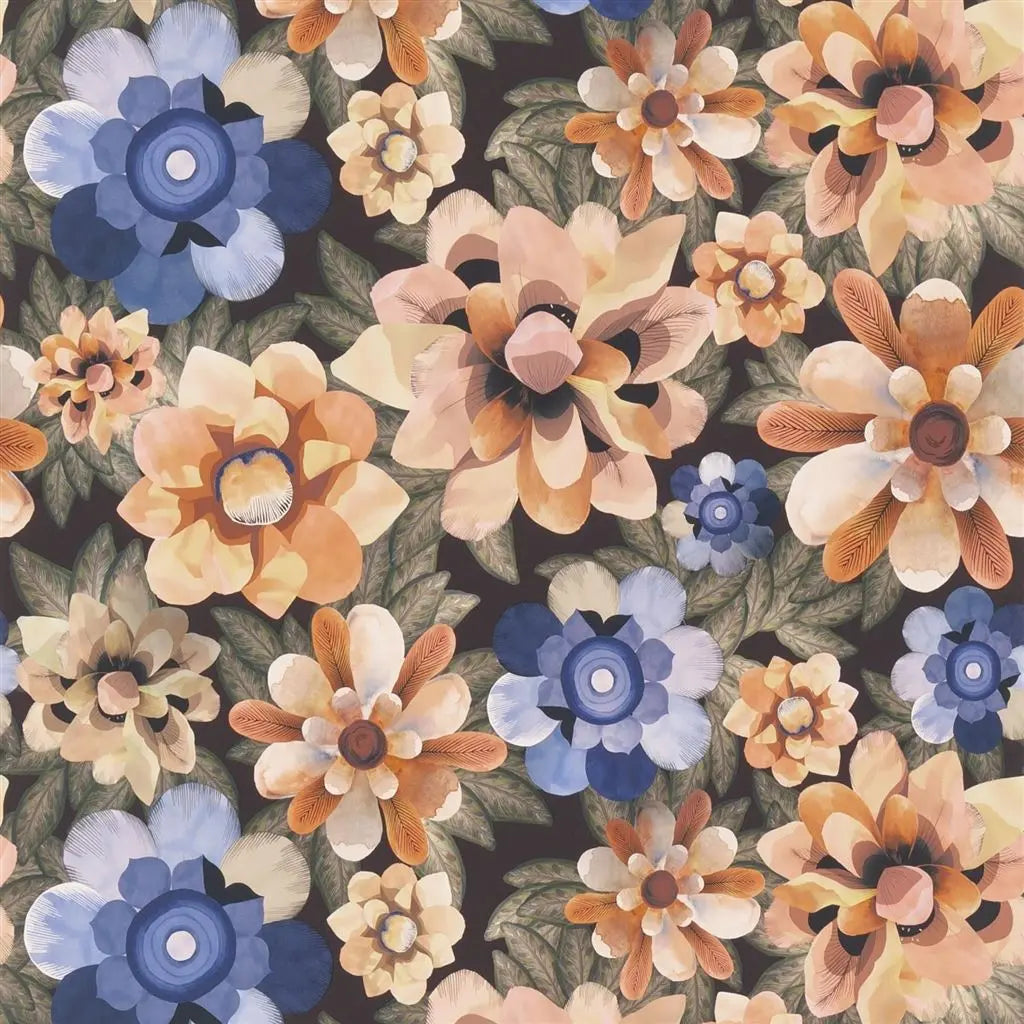 Moderne Tapete mit Blumen von Christian Lacroix: Vallarta Designers Guild
