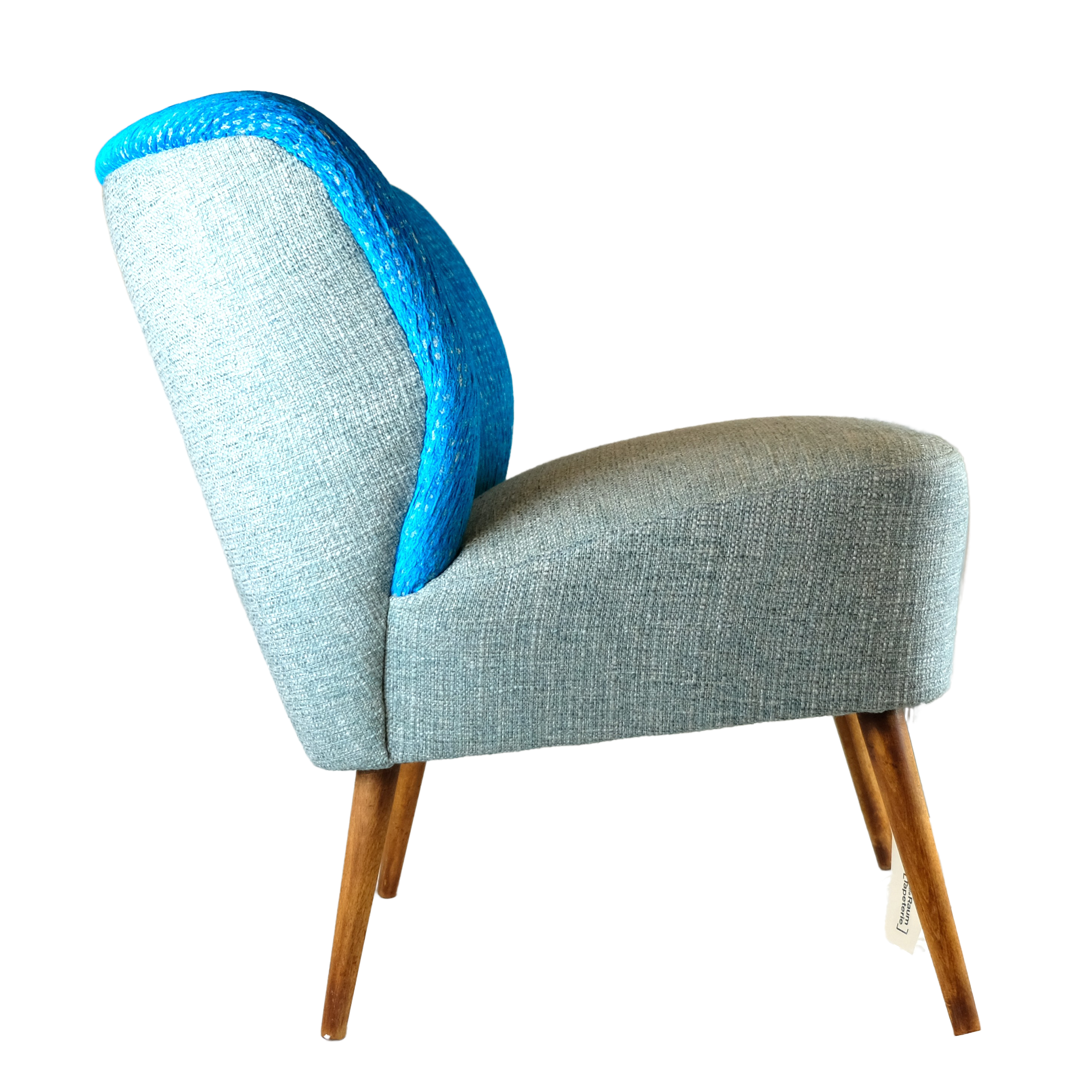 „Retro Cocktailsessel Cyan“– Retro-Flair für dein Zuhause - Raumtapeterie