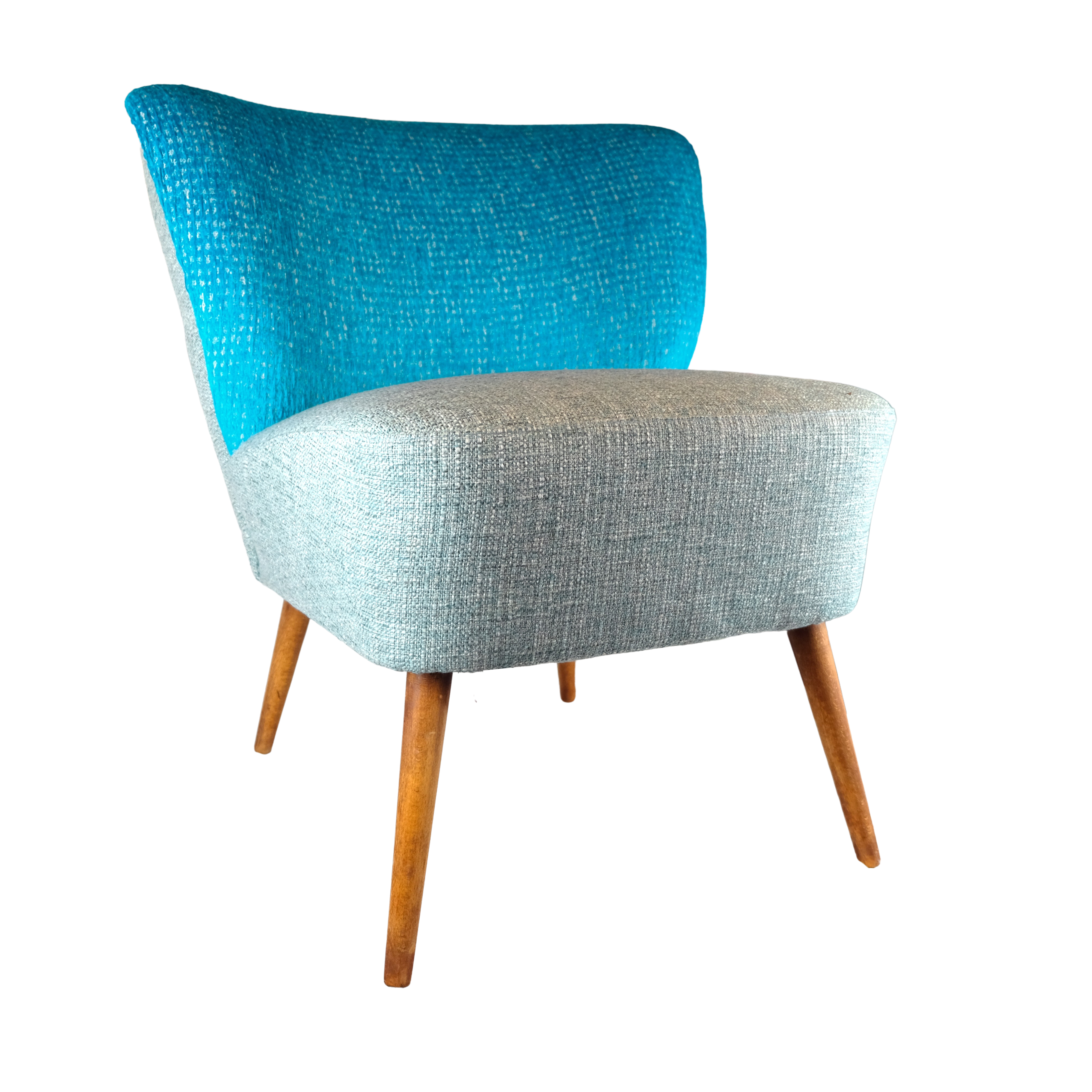 „Retro Cocktailsessel Cyan“– Retro-Flair für dein Zuhause - Raumtapeterie