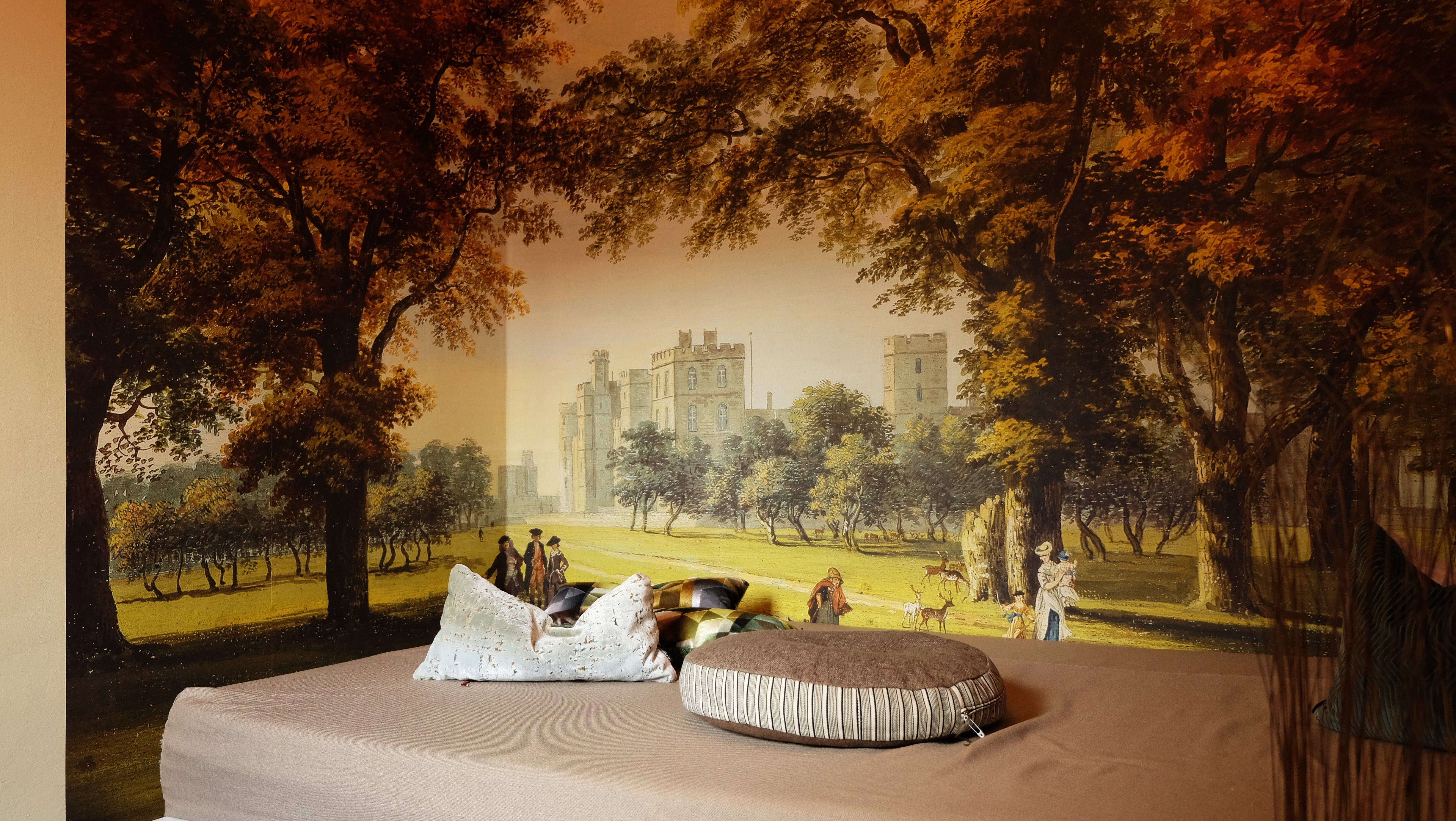 Tapete: Royal Collection Great Park View - Moss - Raumtapeterie