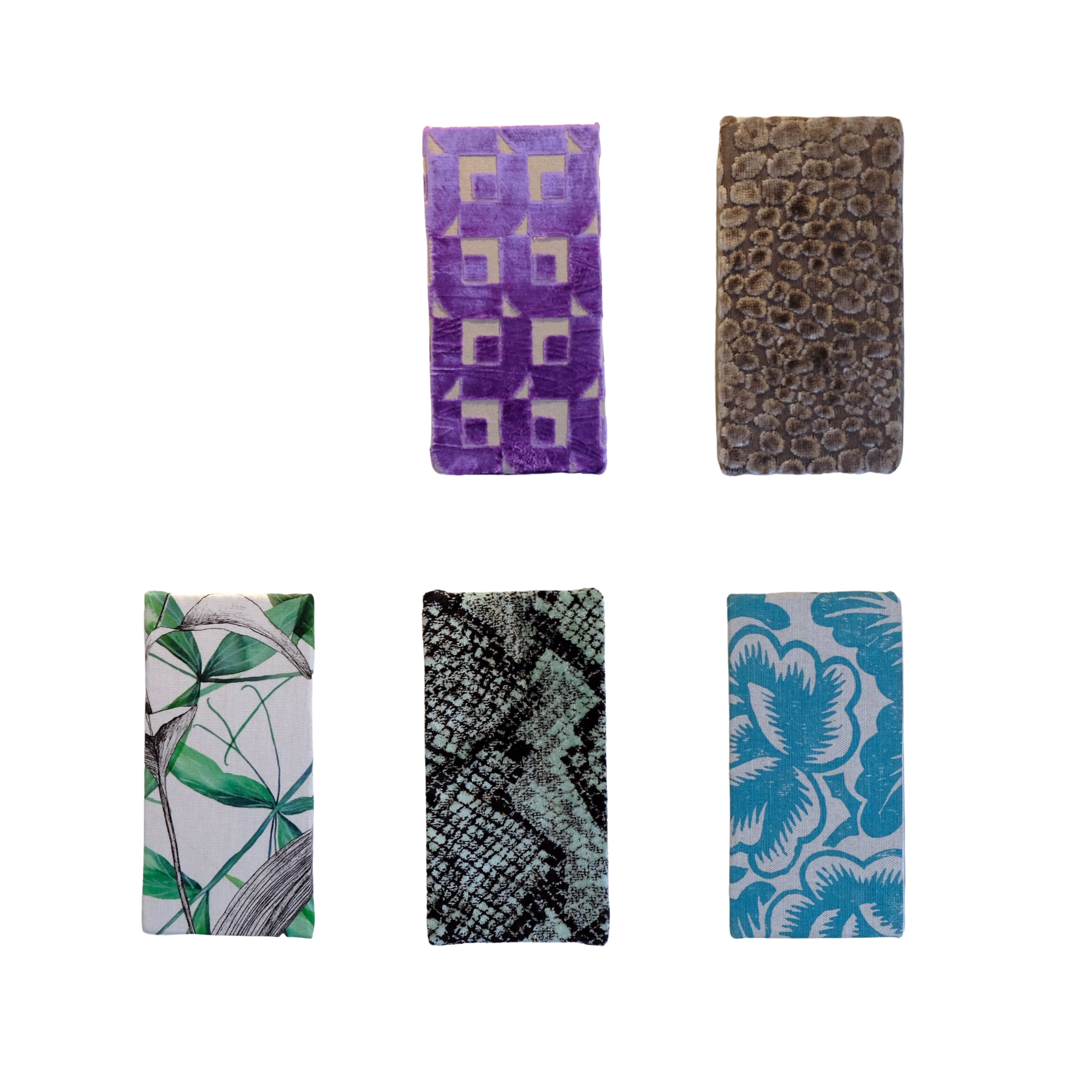 Stoffbilder-Set „Floral/Grafisch/Skin“ – Stilvolle Wandkunst im 5er-Set - Raumtapeterie