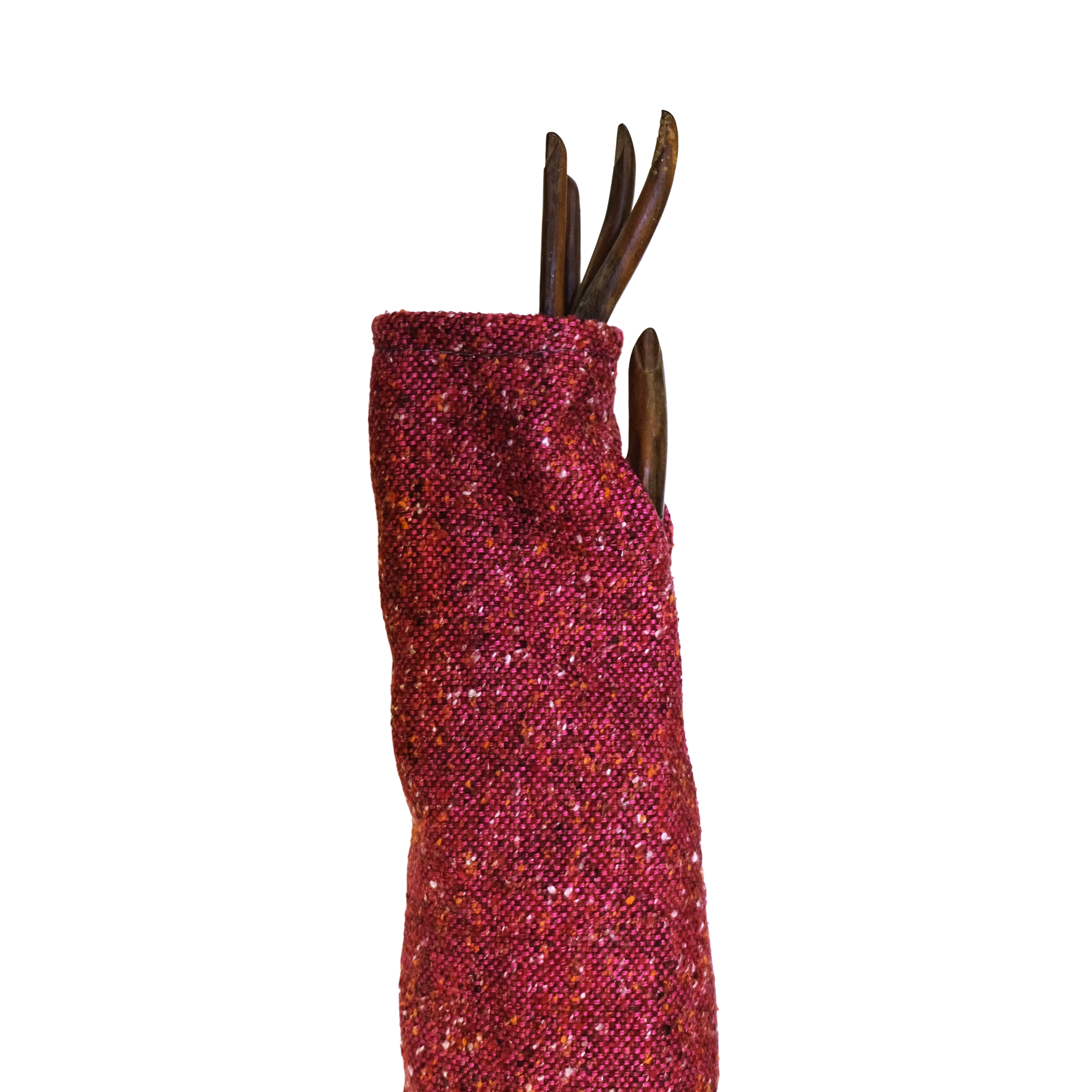 Stulpen-Paar „Pink/Mehrfarbig“ – Nachhaltige Eleganz aus Polsterstoffen - Raumtapeterie