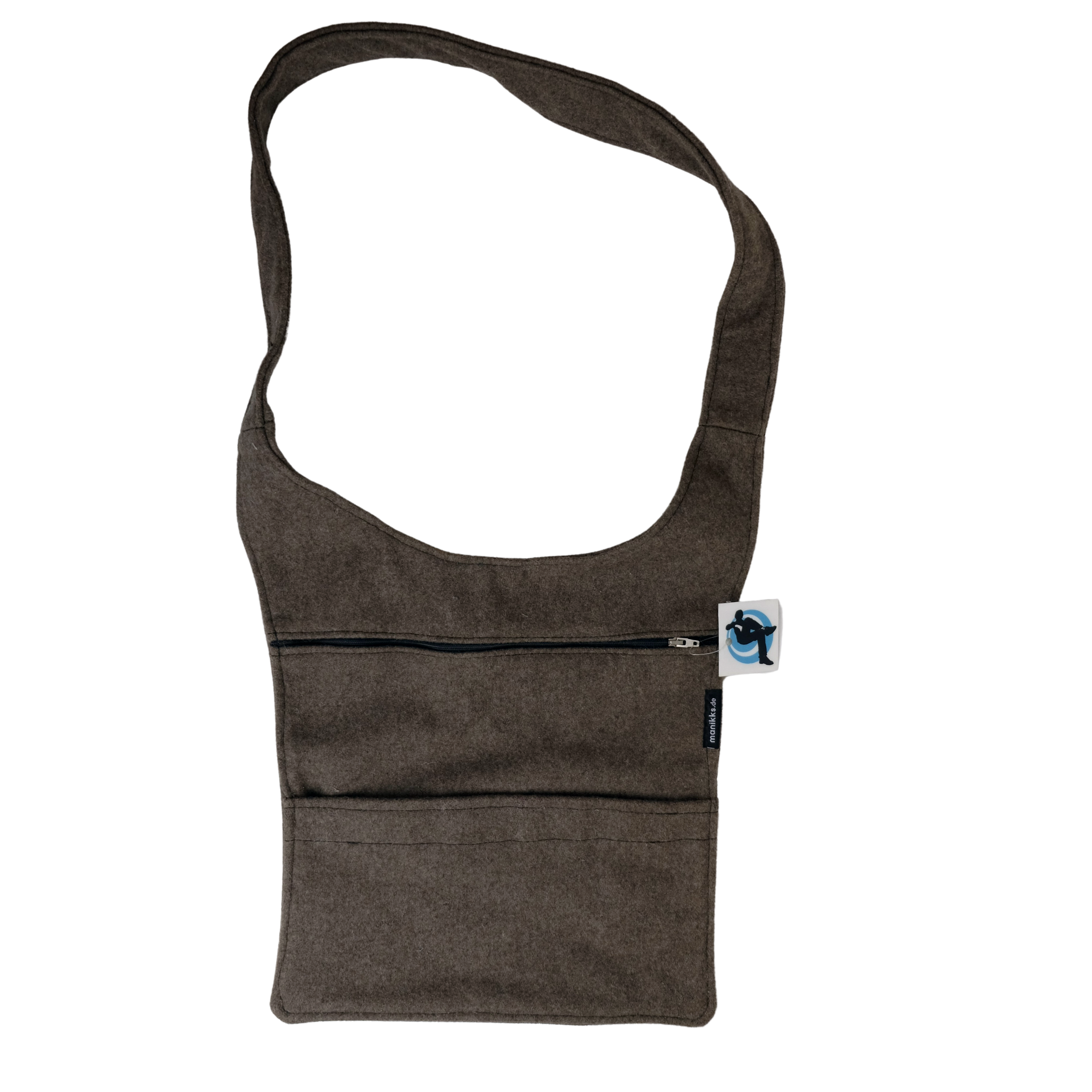 Tasche Tailliert, Braun, Filz - Raumtapeterie