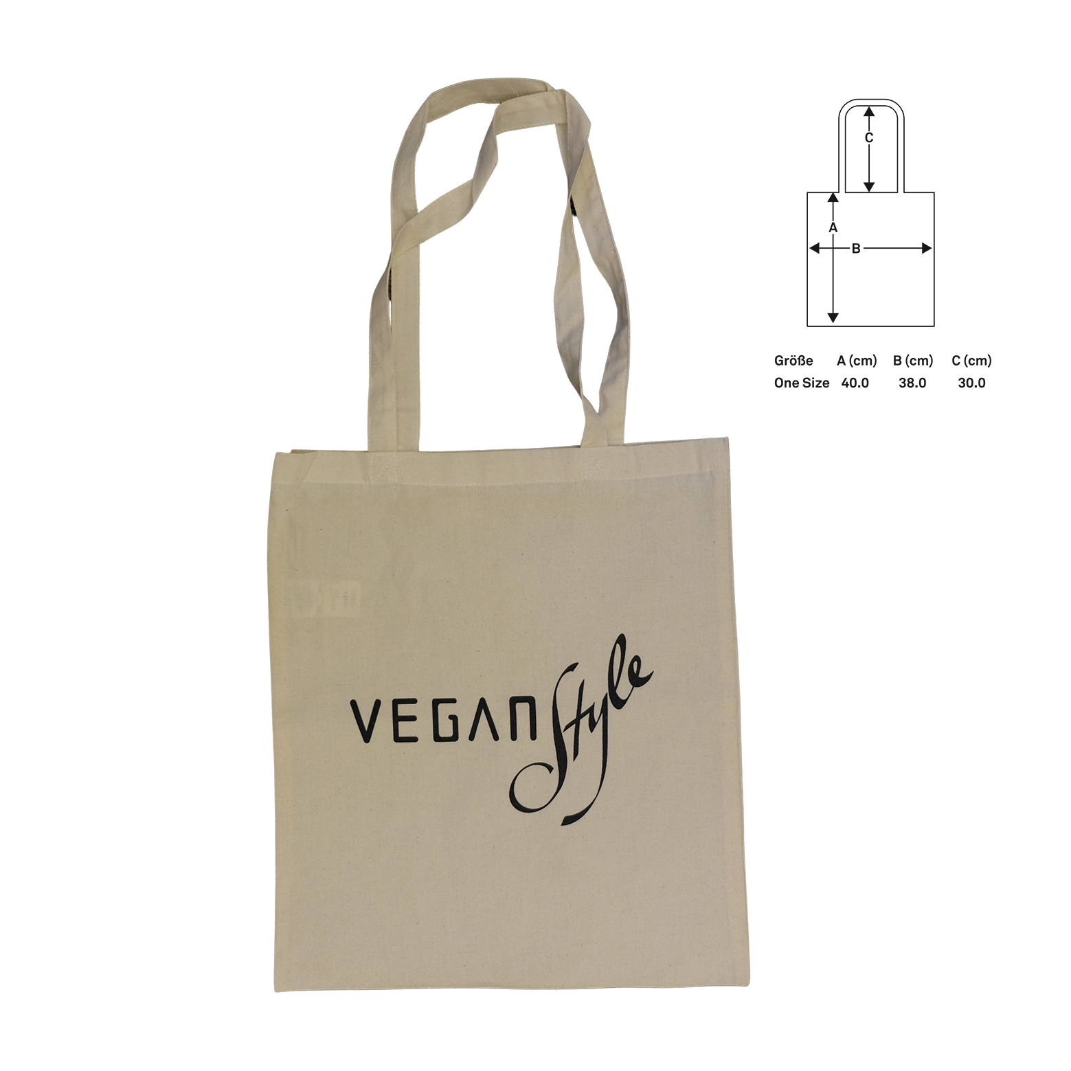 Stoffbeutel – Vegan Style Aufdruck - Raumtapeterie