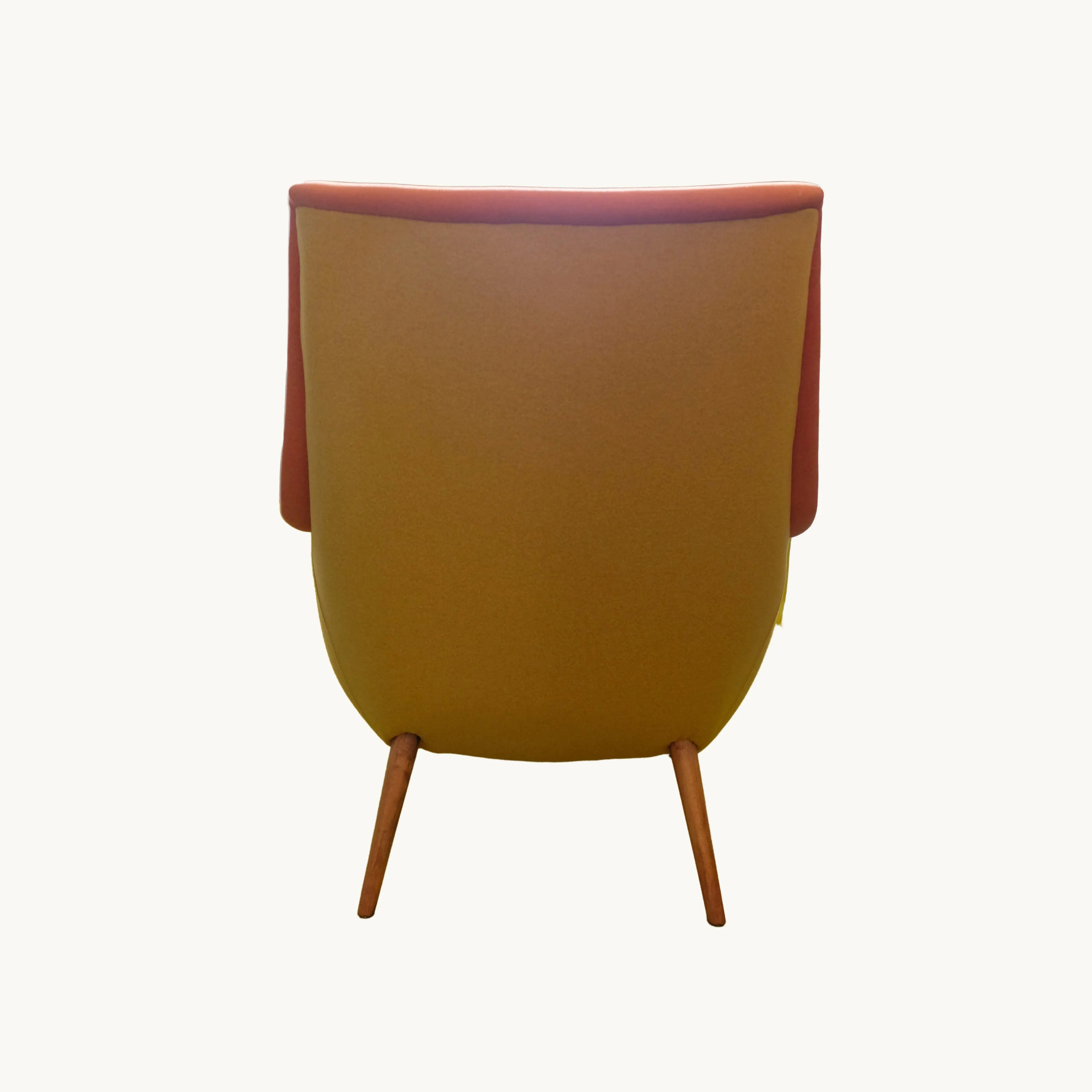 Manikks Sessel - 50er-Vintage-charming-orange/senf die Raumtapeterie