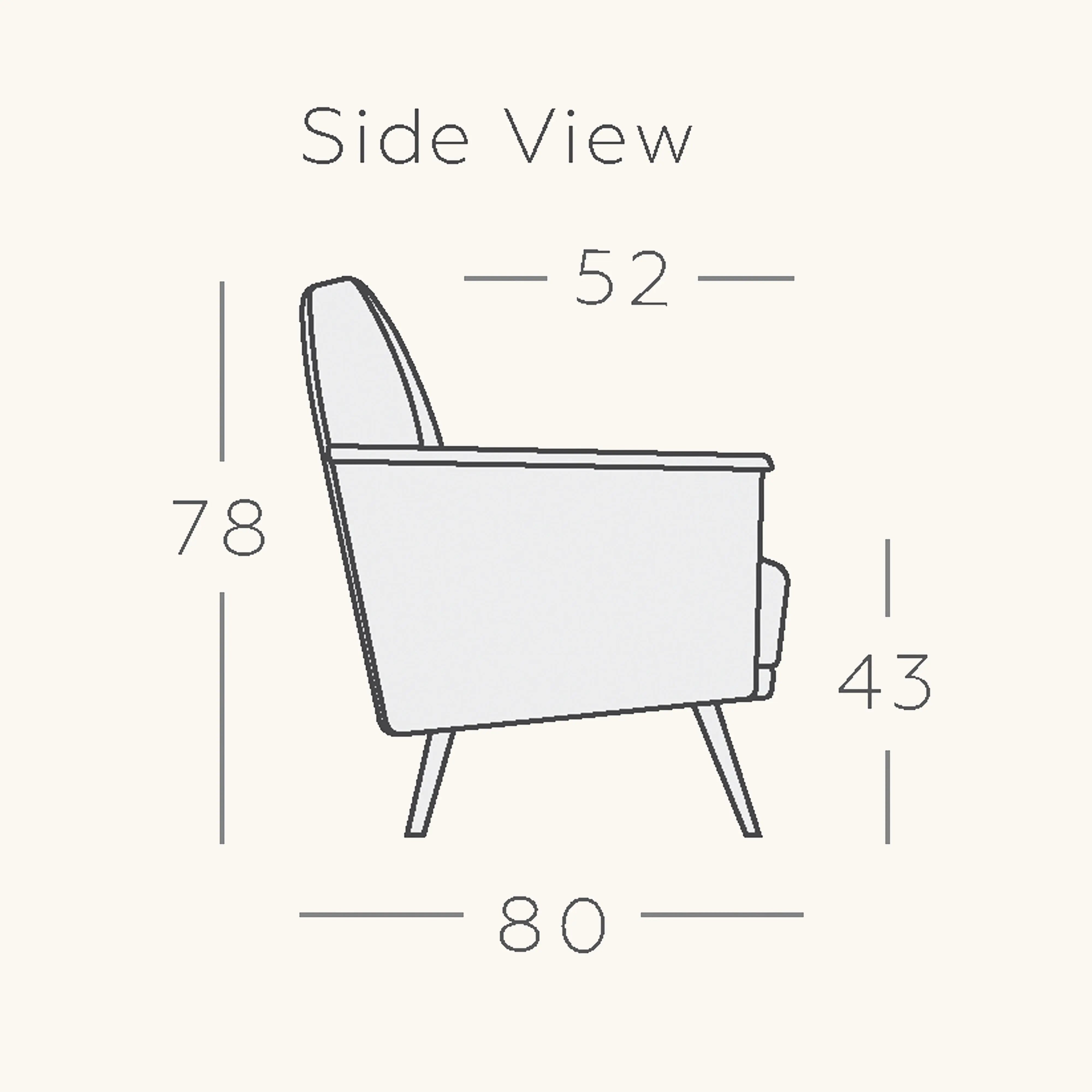 Sessel »Wedge« von Designers Guild Raumtapeterie