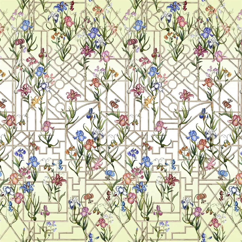 Tapete mit Bambus von Christian Lacroix: Fretwork Garden Panoramic Designers Guild