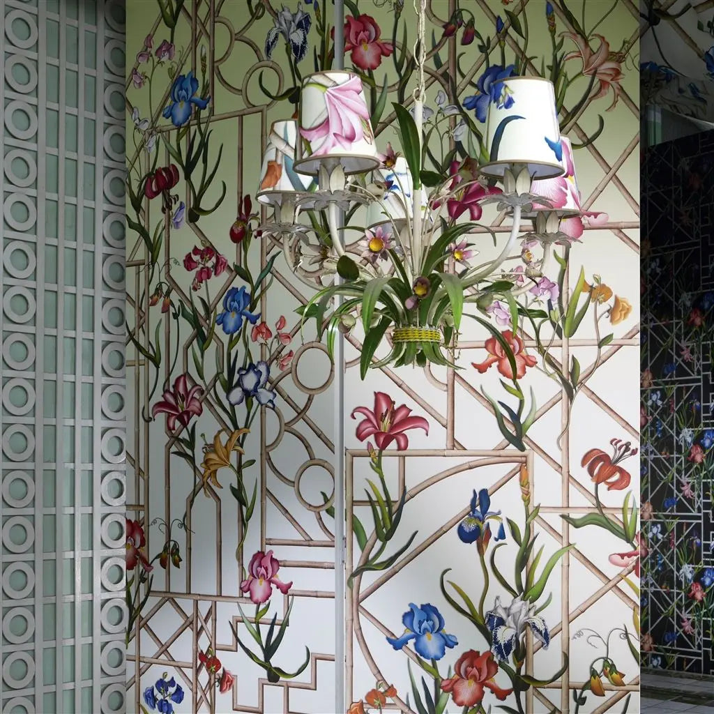 Tapete mit Bambus von Christian Lacroix: Fretwork Garden Panoramic Designers Guild
