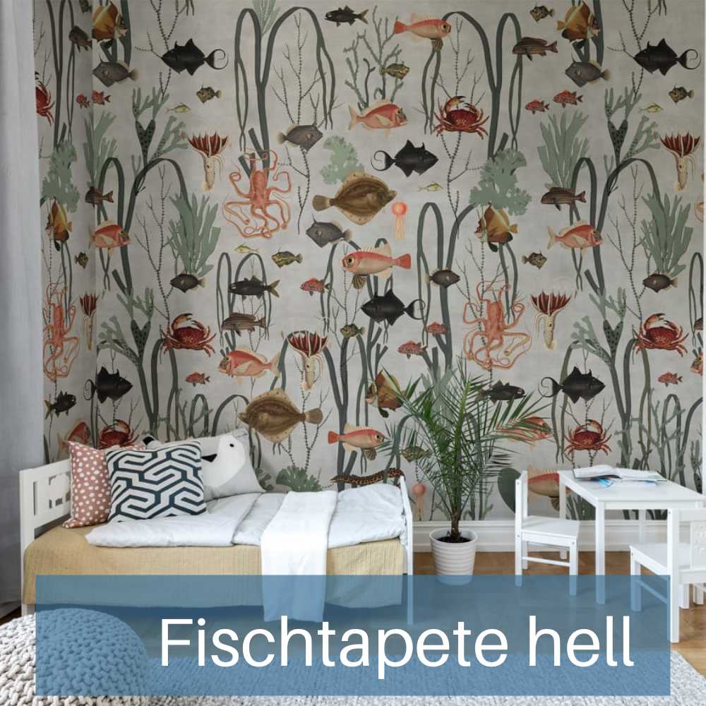 Tapete mit Fischen Raumtapeterie