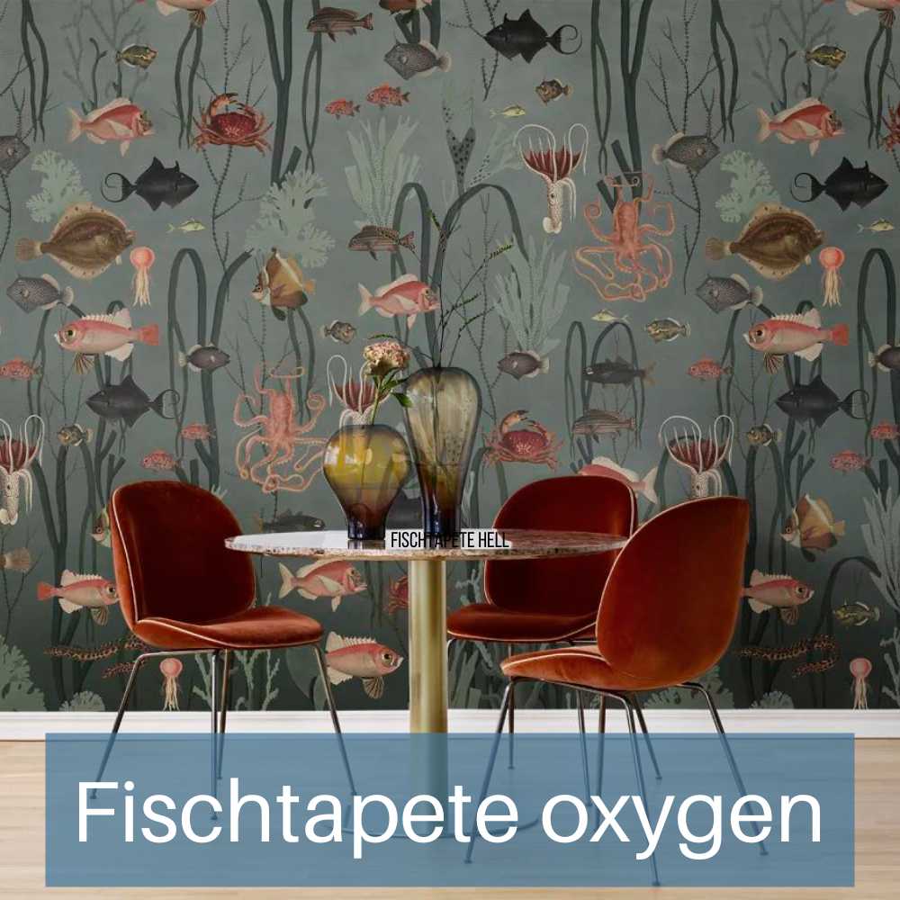 Tapete mit Fischen Raumtapeterie