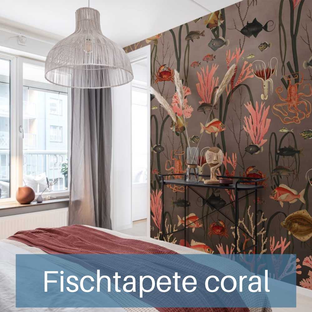 Tapete mit Fischen Raumtapeterie