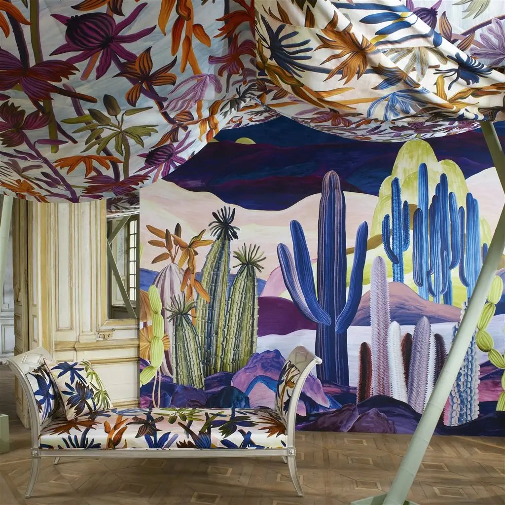 Tapete von Christian Lacroix Lanzarote Garden Indigo Designers Guild