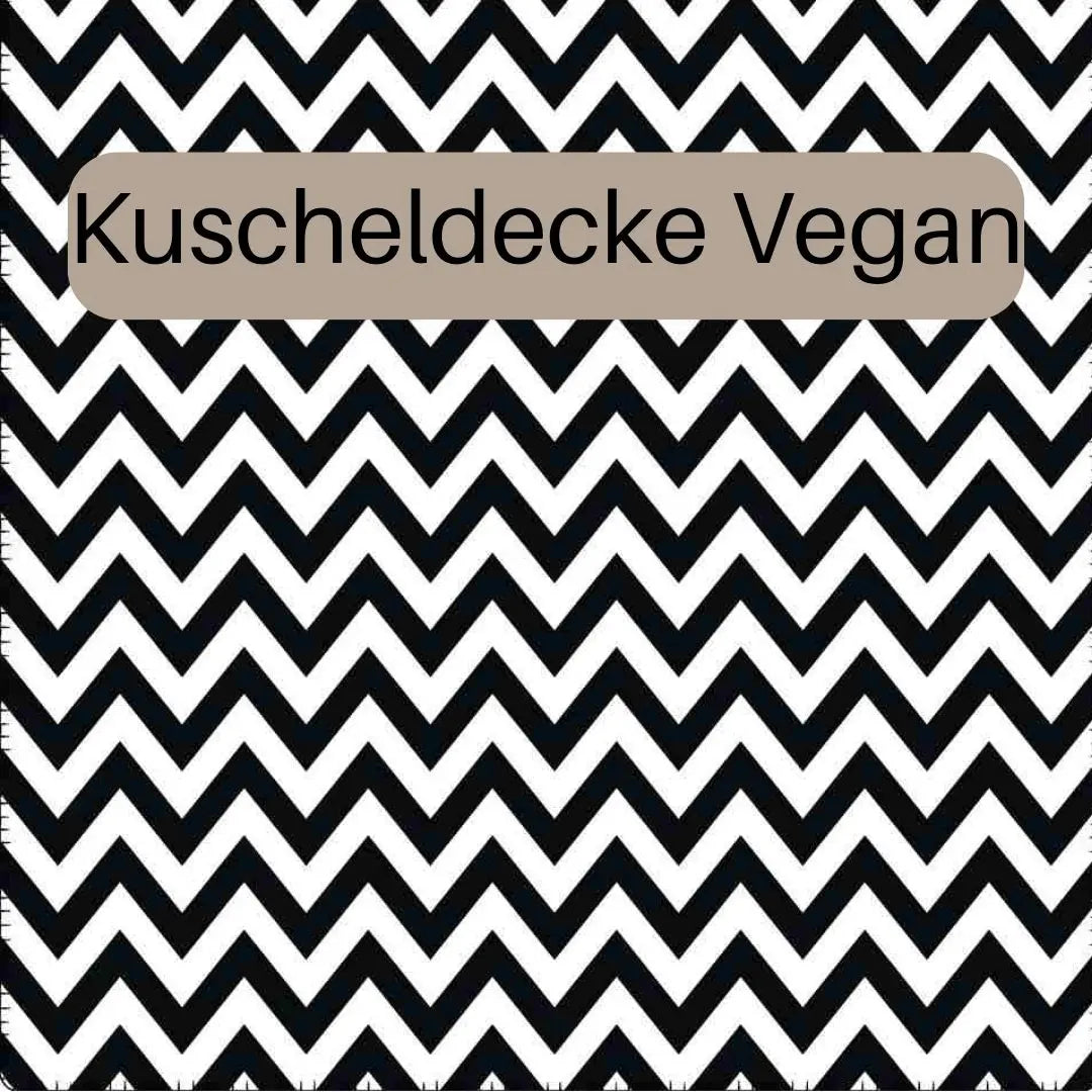 vegane Kuscheldecke ZickZack die Raumtapeterie