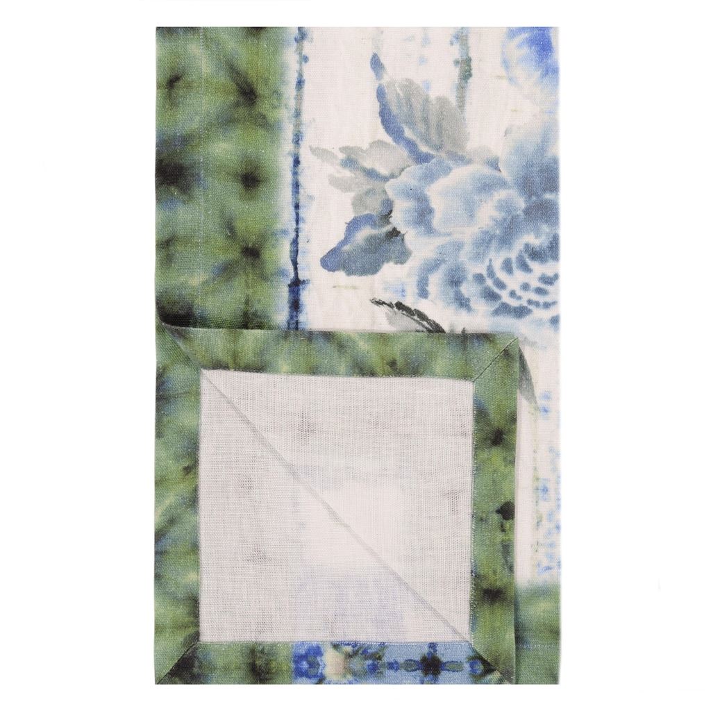 Kyoto Flower Indigo Throw