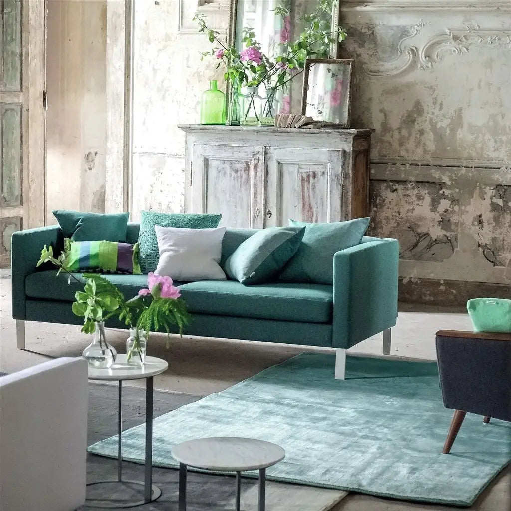 Designers Guild Eberson Aqua Teppich Designers Guild