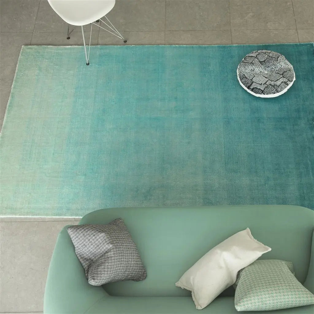 Designers Guild Eberson Aqua Teppich Designers Guild