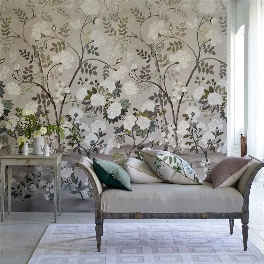 Designers Guild Fleur Orientale Pale Birch Tapete Designers Guild