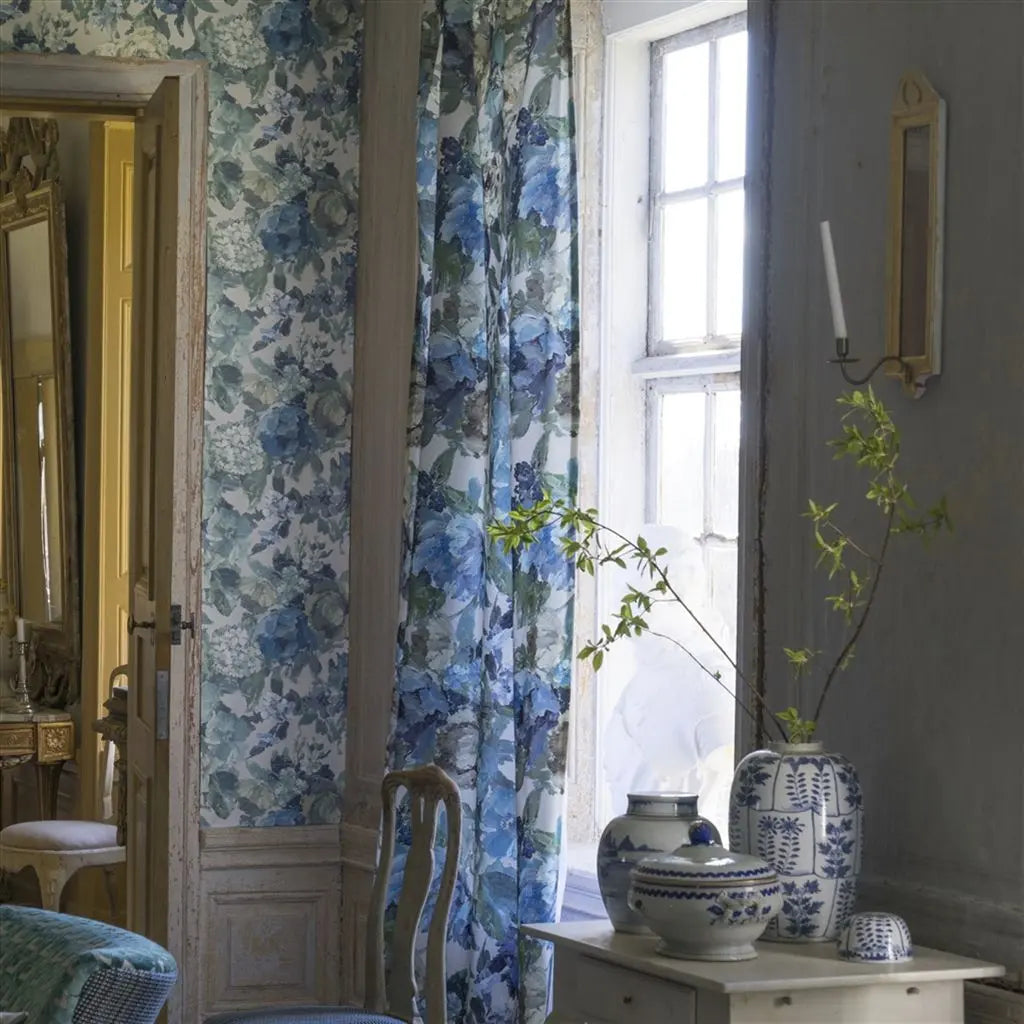 Designers Guild Tapete: Roseto - Indigo Designers Guild