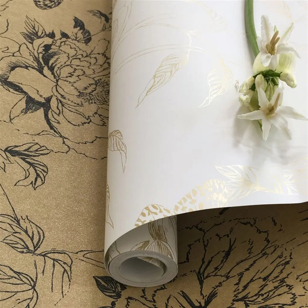 Designers Guild Tapete:Sibylla Garden - Gold Designers Guild
