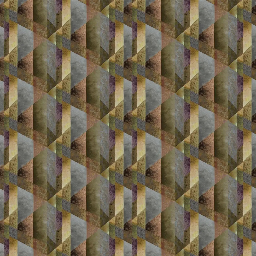 Tapete: Designers Guild Minakari Geo Rosewood Designers Guild