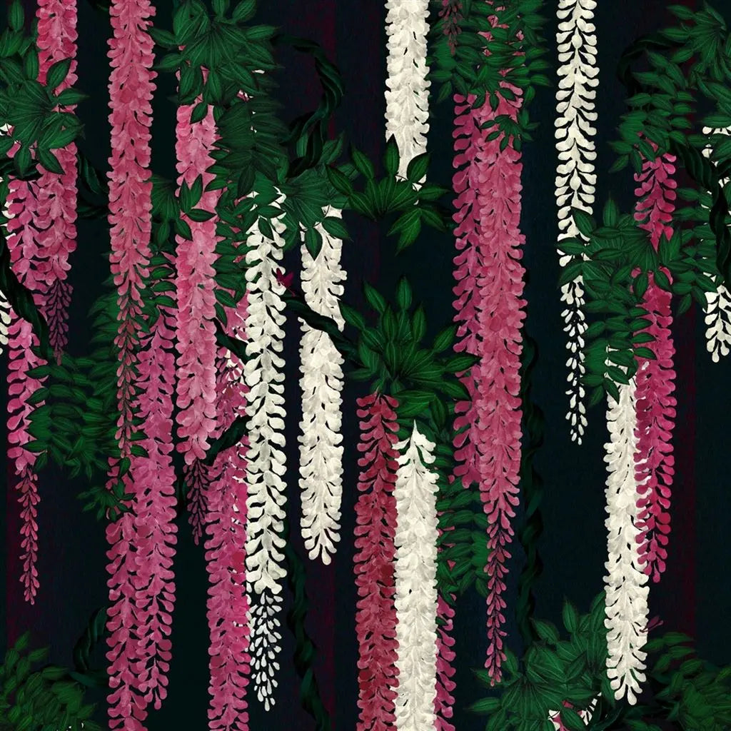 Tapete von Christian Lacroix Wisteria Alba Magenta Designers Guild