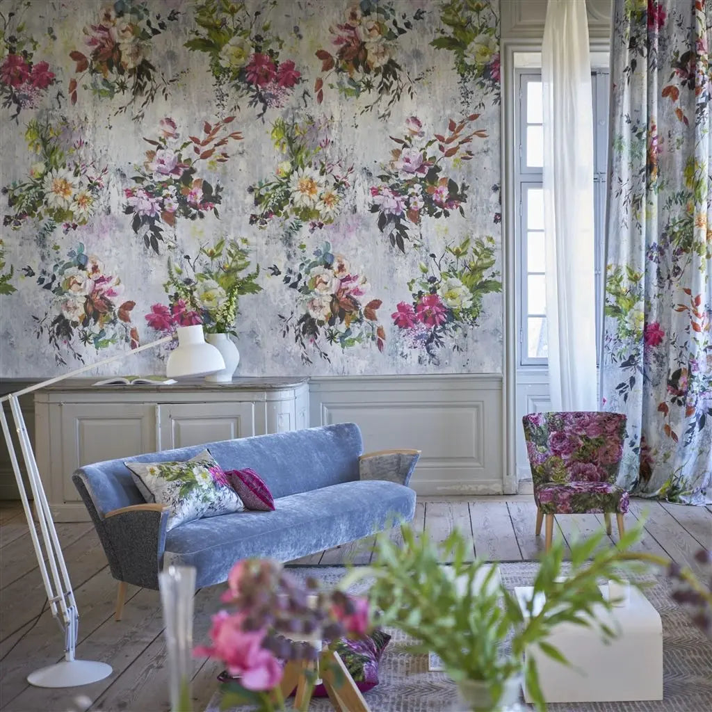Tapete von Designers Guild: Aubriet - Fuchsia Designers Guild