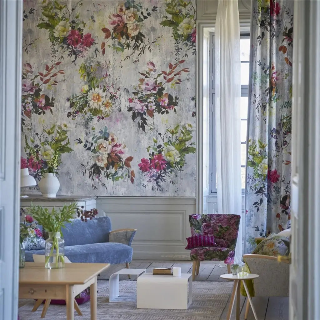 Tapete von Designers Guild: Aubriet - Fuchsia Designers Guild