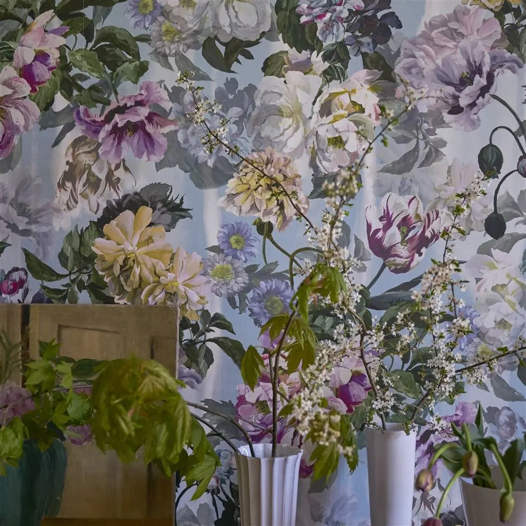 Tapete von Designers Guild: Delft Flower Grande Sky Designers Guild