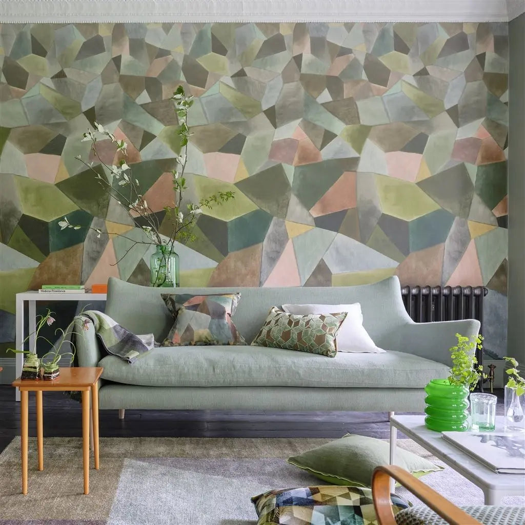 Tapete von Designers Guild: Geo Moderne Jade Designers Guild