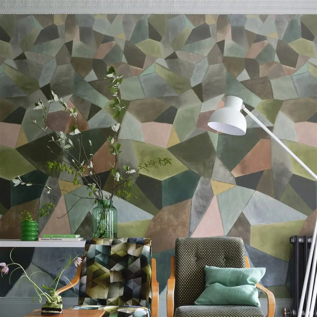 Tapete von Designers Guild: Geo Moderne Jade Designers Guild