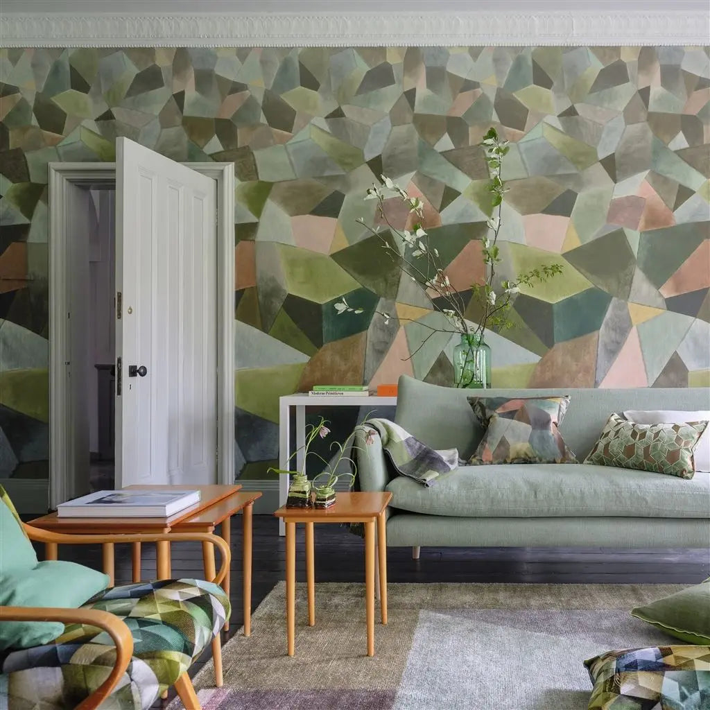 Tapete von Designers Guild: Geo Moderne Jade Designers Guild