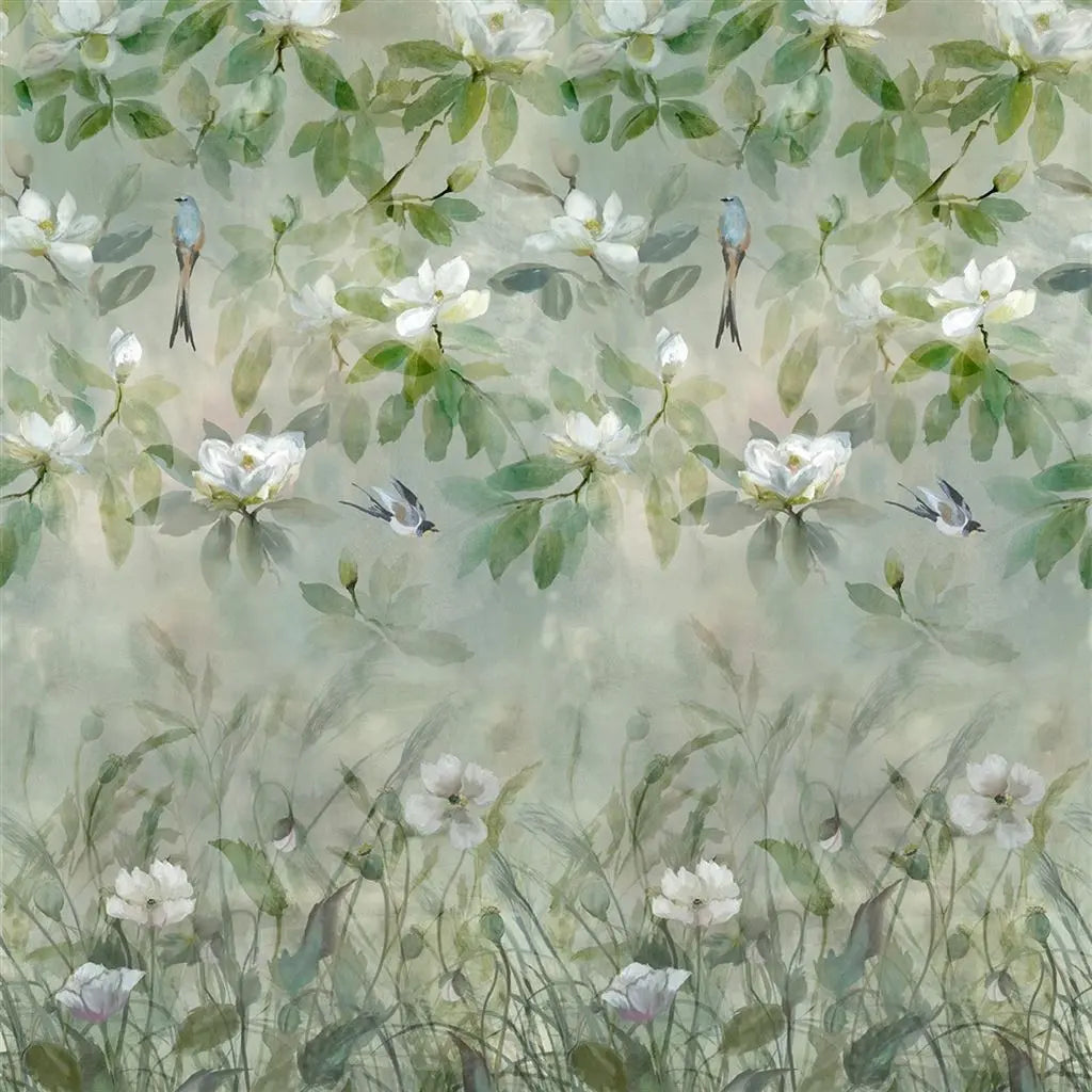 Tapete von Designers Guild: Kiyosumi Celadon Designers Guild