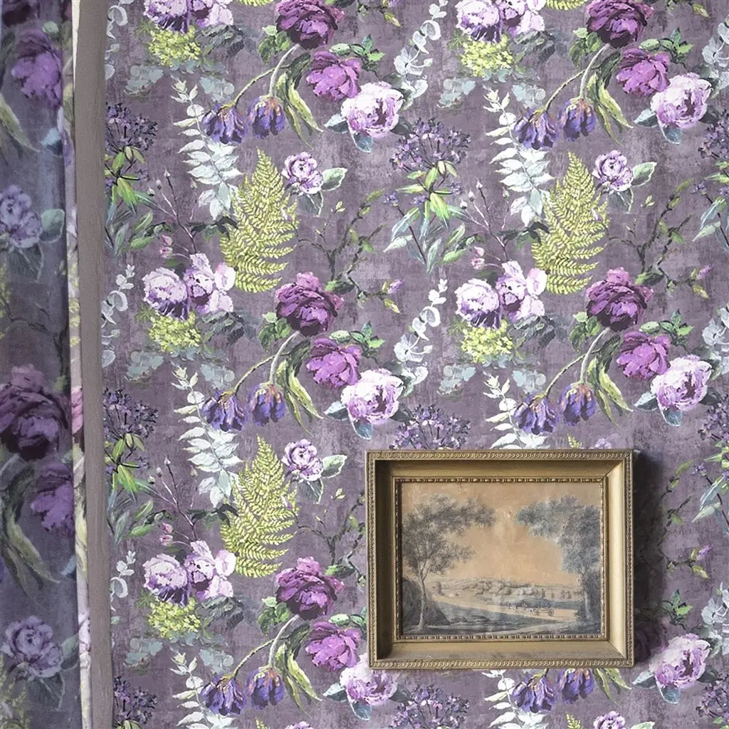 Tapete von Designers Guild: Tulipani - Amethyst Designers Guild