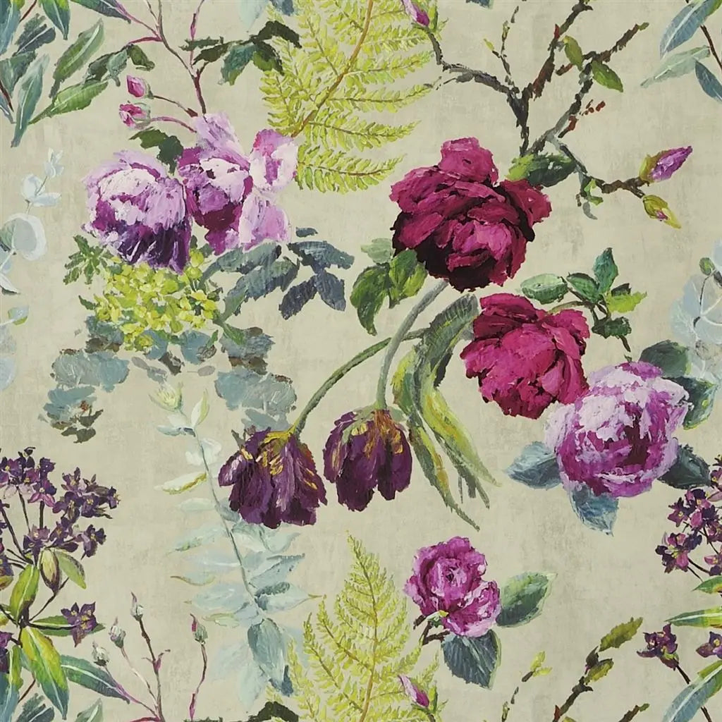 Tapete von Designers Guild: Tulipani - Amethyst Designers Guild