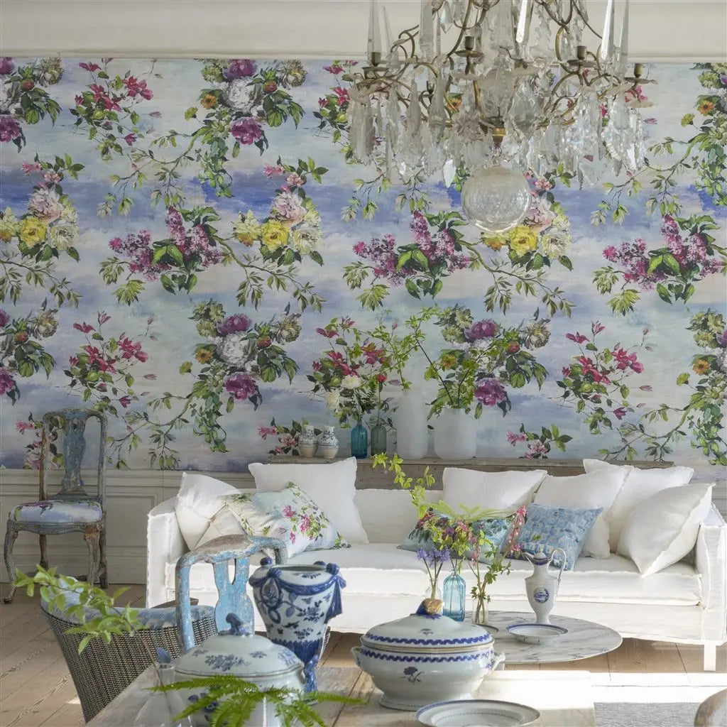 Tapete von Designers Guild:Caprifoglio - Sky Designers Guild