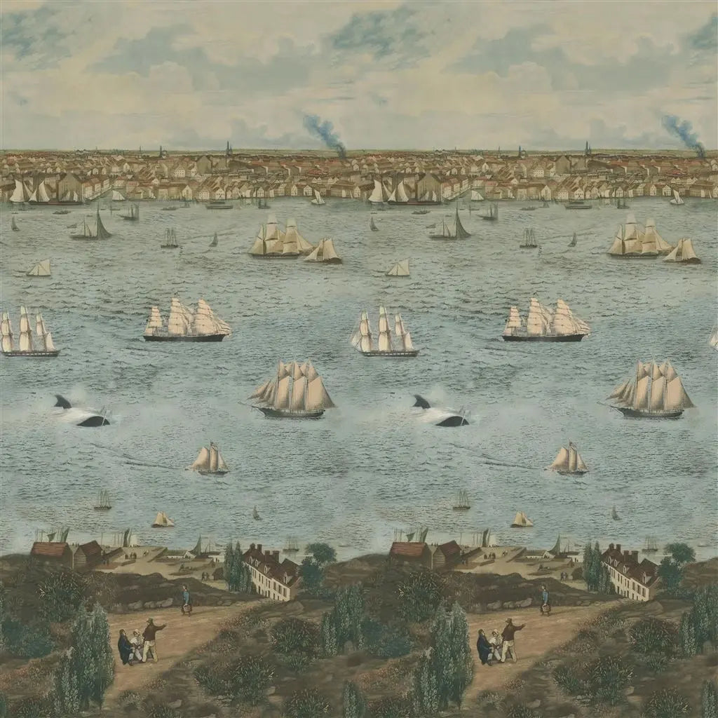 Tapete von John Derian: Seaport Ocean Designers Guild